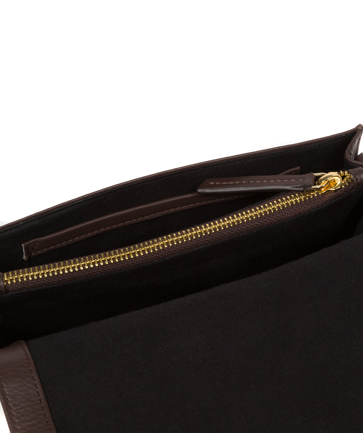 Pure Luxuries Marylebone Collection Bags: 'Gwen' Hot Fudge Nappa Leather Cross Body Bag