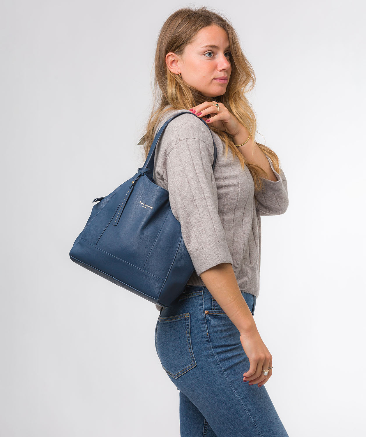 Pure Luxuries Eco Collection Bags: 'Colette' Denim Leather Handbag