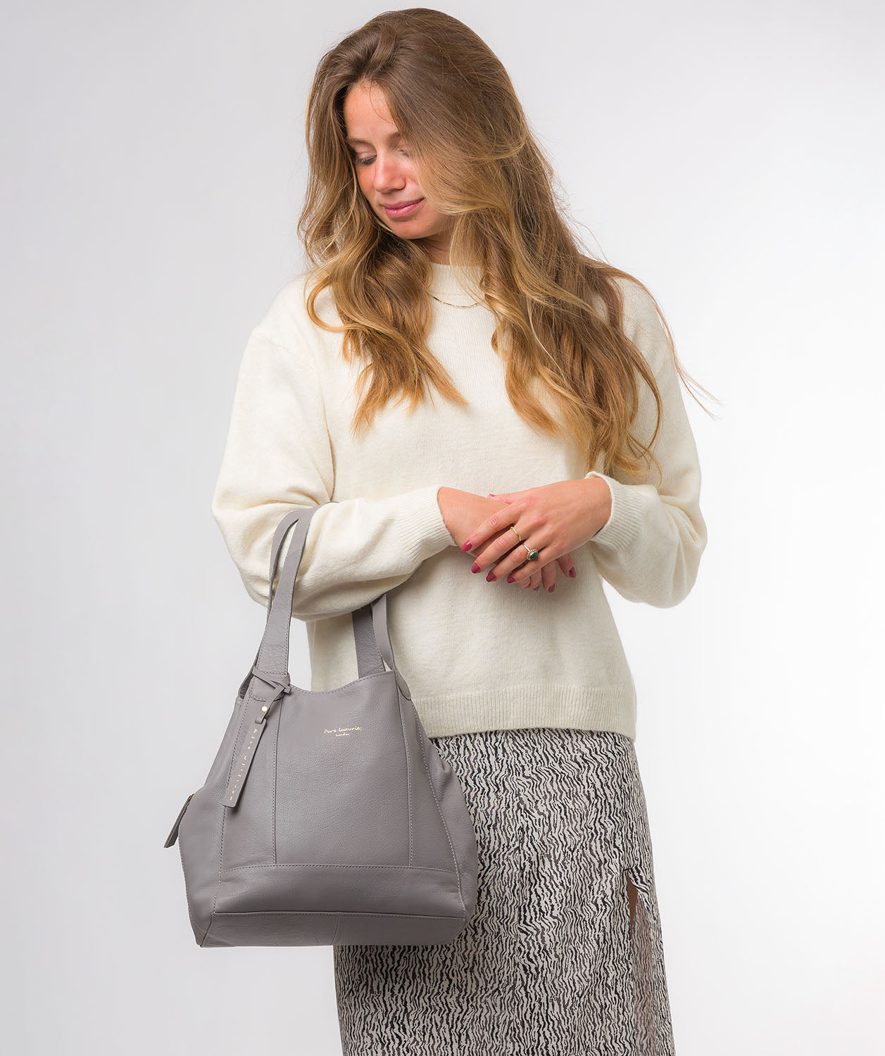 Pure Luxuries Eco Collection Bags: 'Colette' Dove Leather Handbag