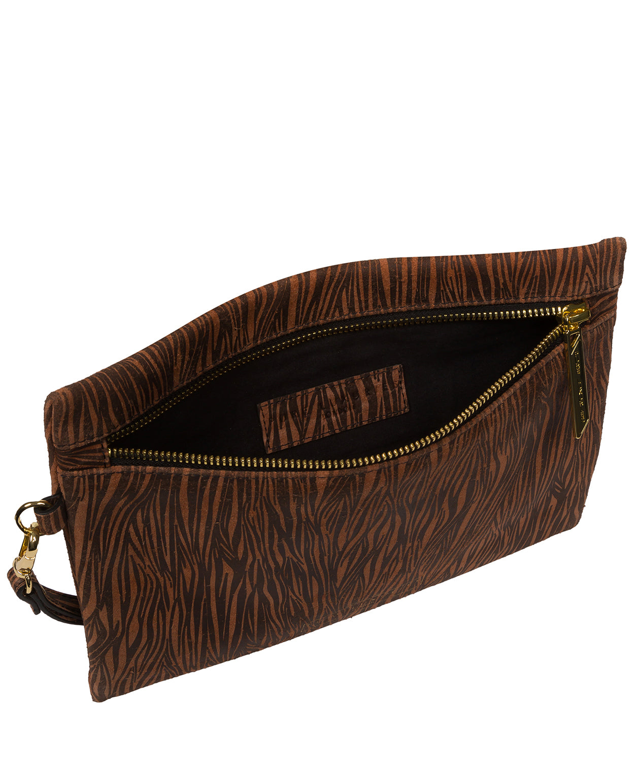 Pure Luxuries Classic Collection Bags: 'Chalfont' Animal Print Leather Clutch Bag