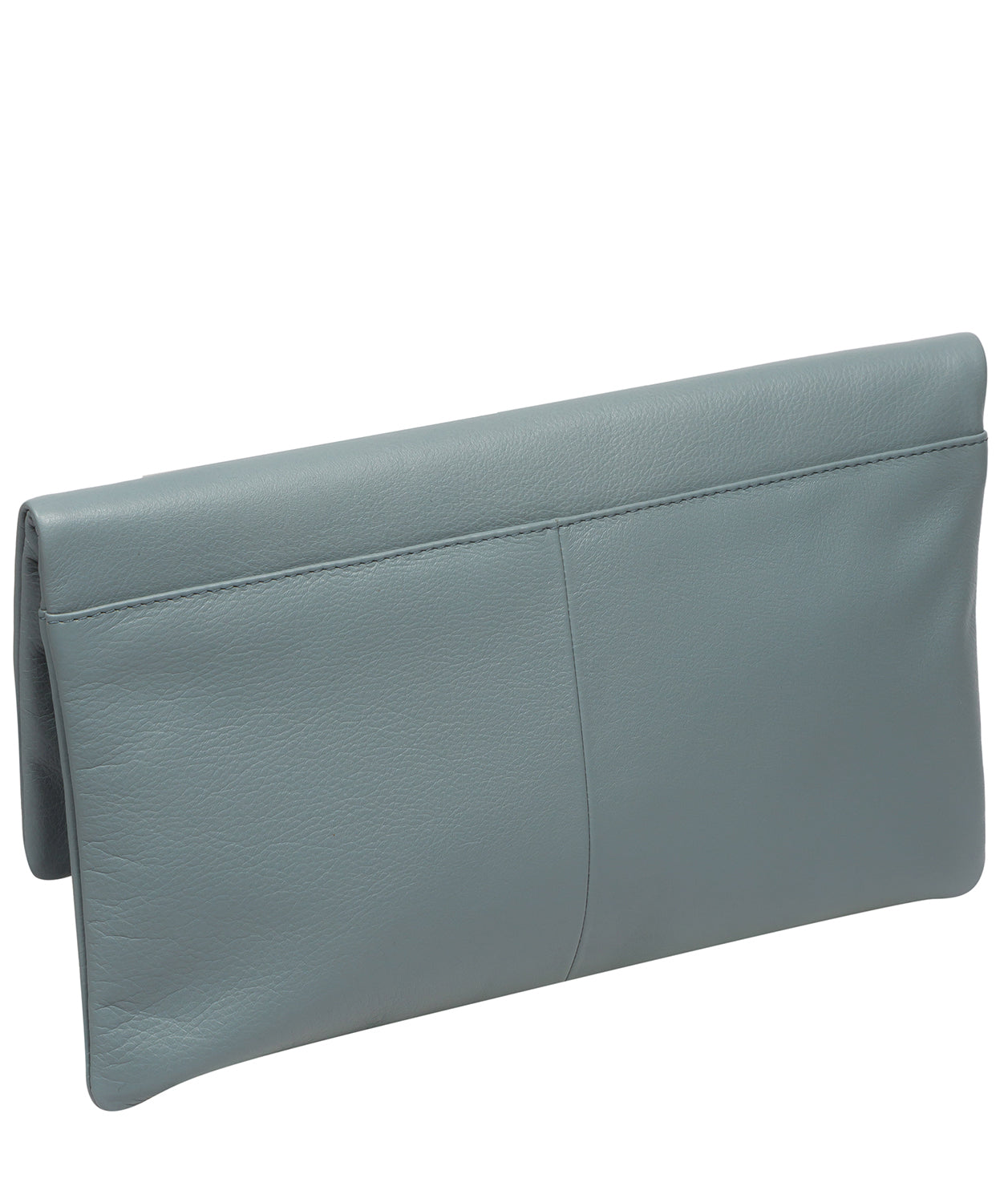 Pure Luxuries Marylebone Collection Bags: 'Amelia' Cashmere Blue Leather Clutch Bag