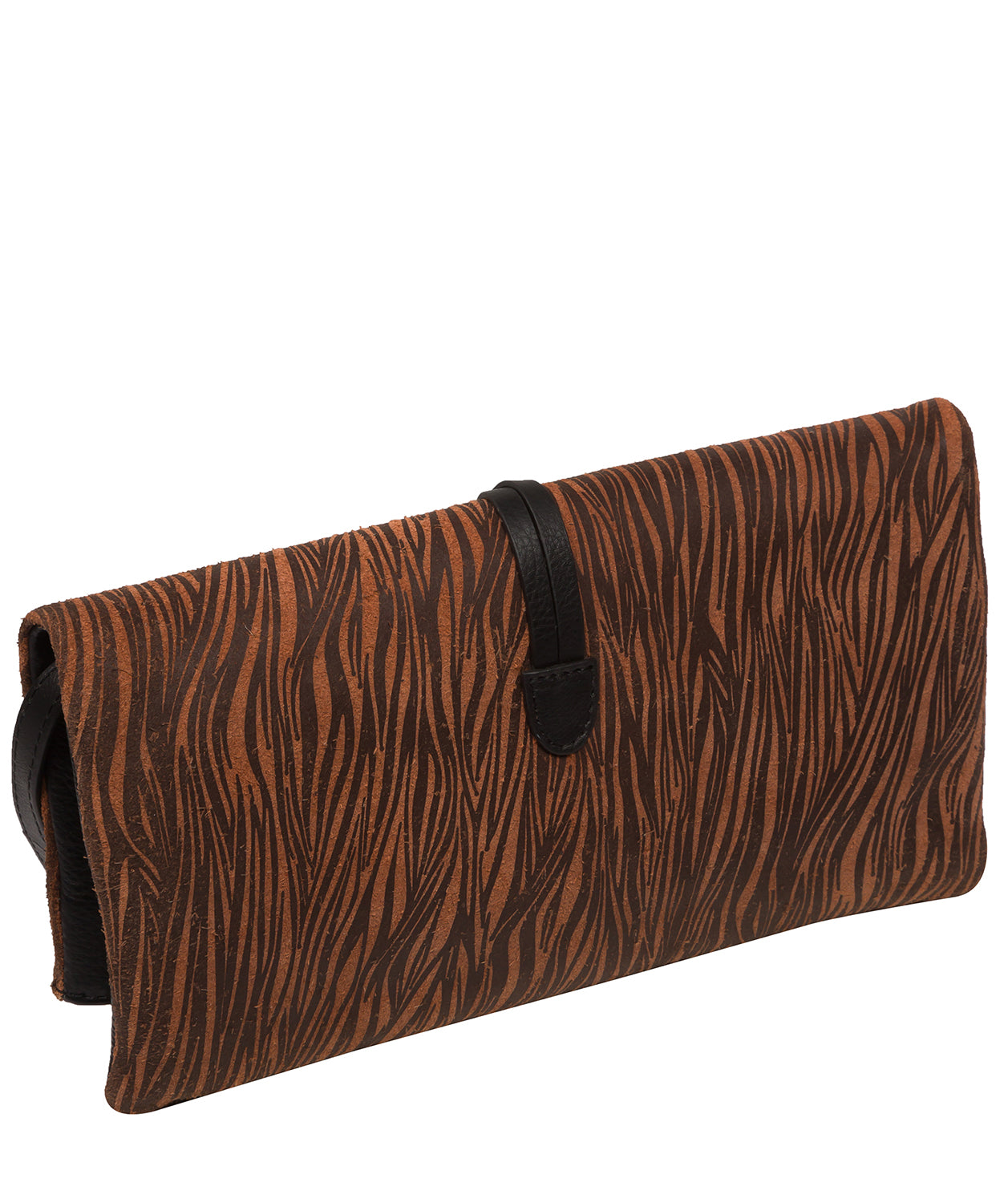 Pure Luxuries Marylebone Collection Bags: 'Selene' Animal Print Nappa Leather Cross Body Clutch Bag