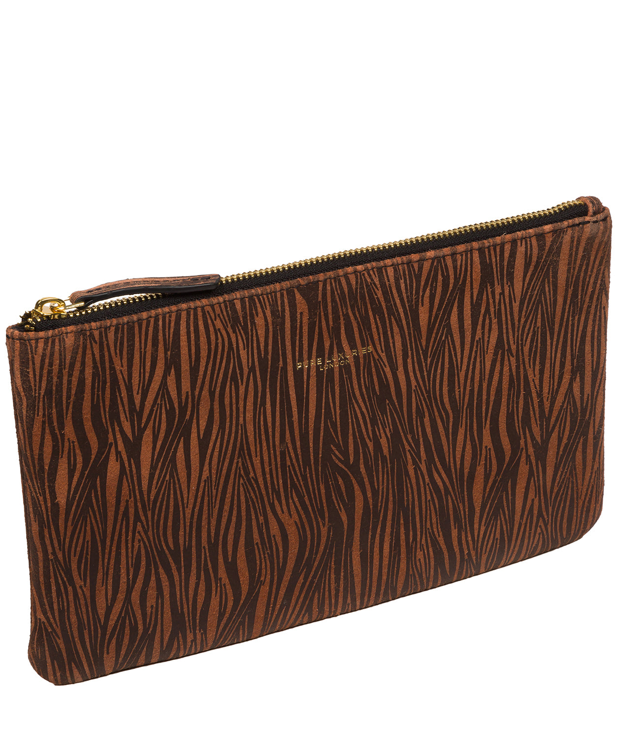 Pure Luxuries Couture Collection Bags: 'Wilmslow' Animal Print Leather Clutch Bag