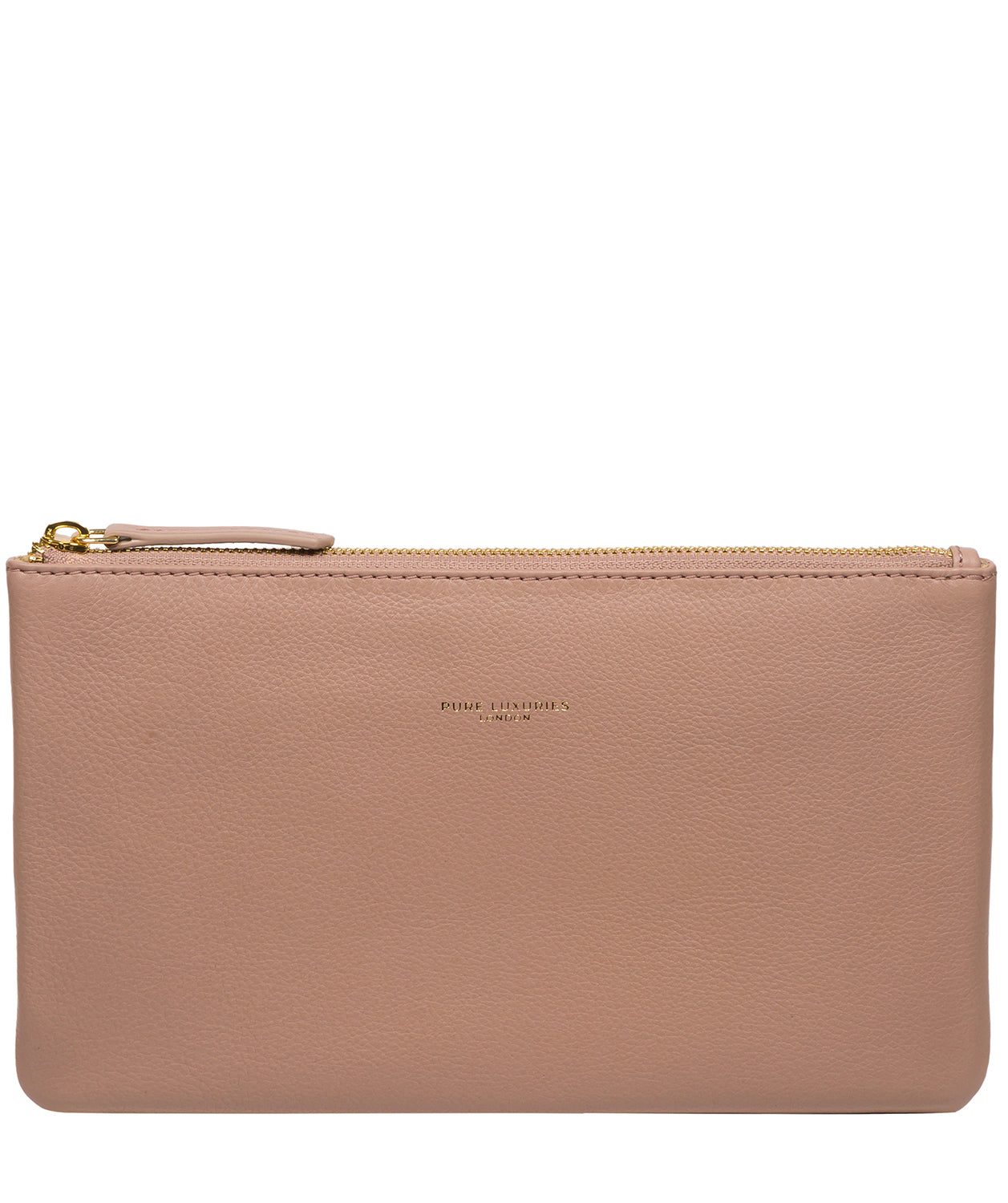 Pure Luxuries Couture Collection Bags: 'Wilmslow' Blush Pink Nappa Leather Clutch Bag