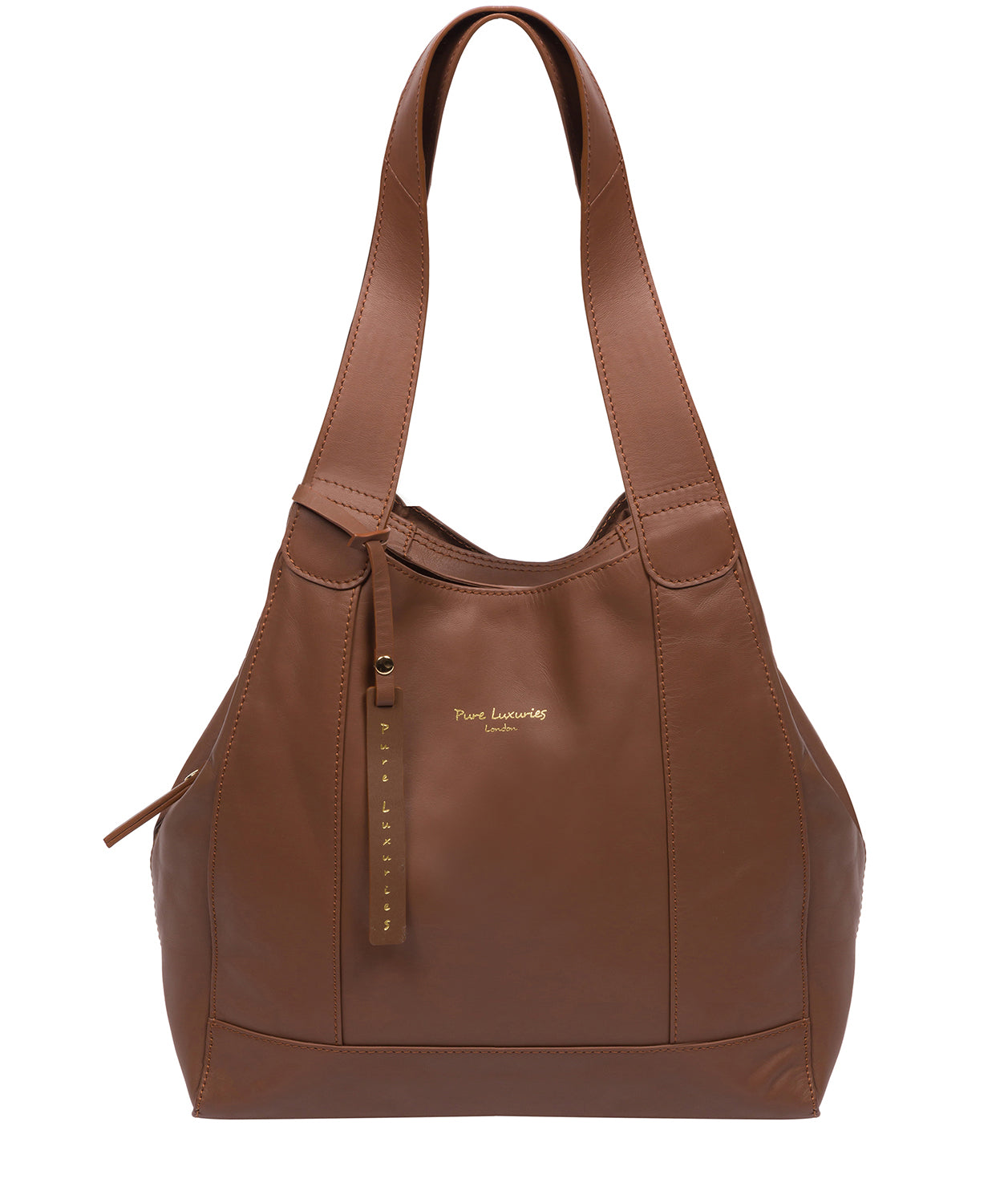 Pure Luxuries Eco Collection Bags: 'Colette' Chestnut Leather Handbag