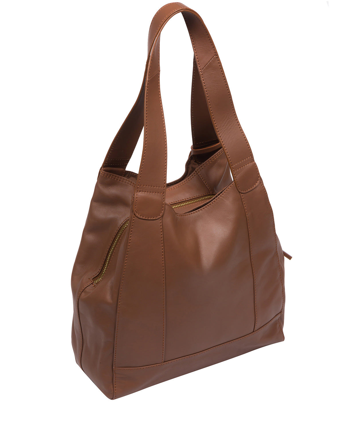 Pure Luxuries Eco Collection Bags: 'Colette' Chestnut Leather Handbag