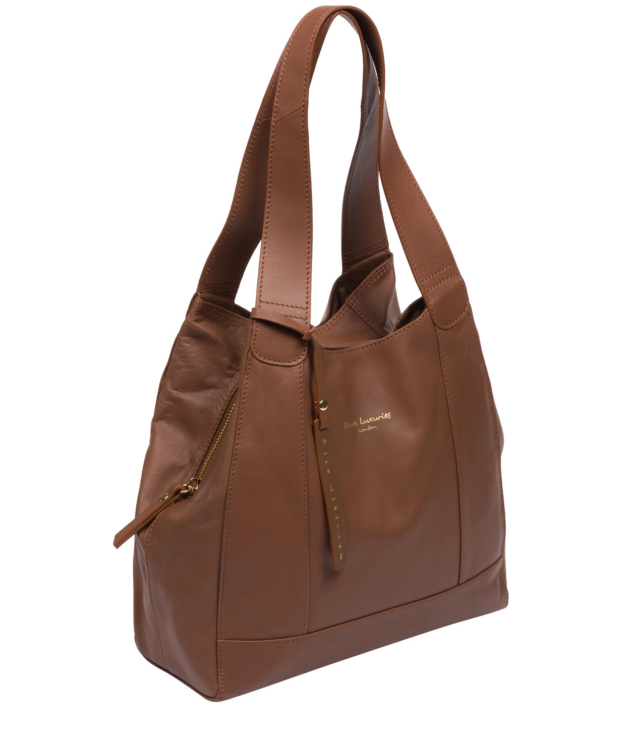 Pure Luxuries Eco Collection Bags: 'Colette' Chestnut Leather Handbag