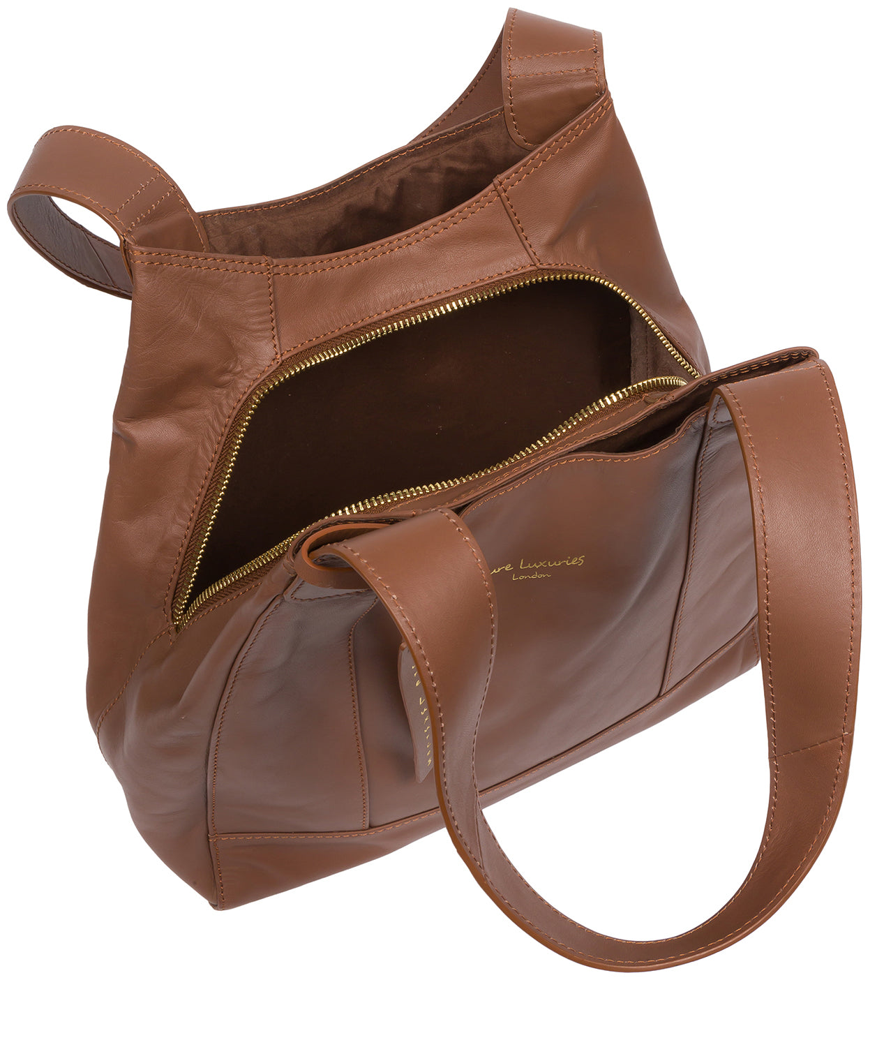 Pure Luxuries Eco Collection Bags: 'Colette' Chestnut Leather Handbag