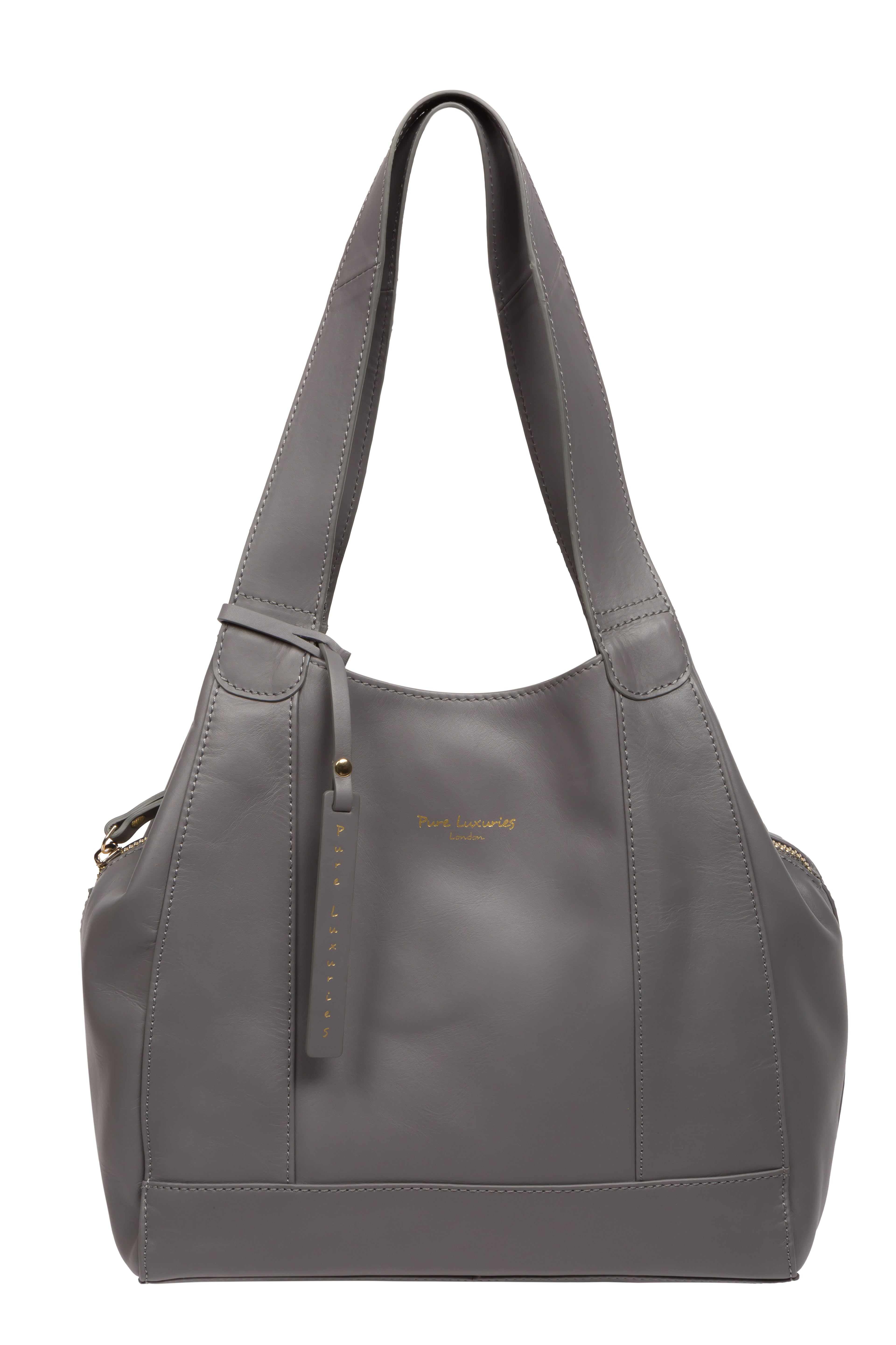 Womens grey handbag top