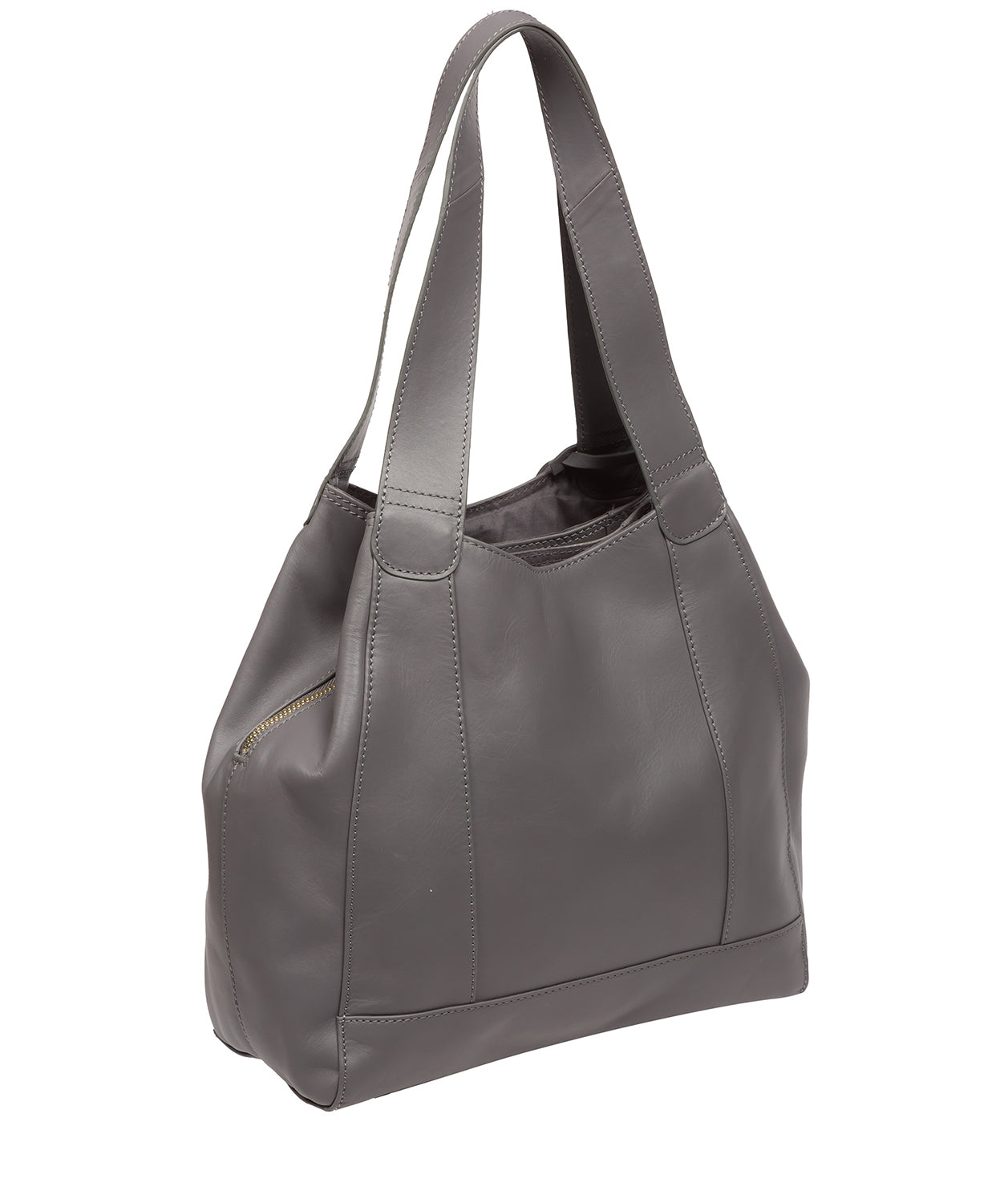 'Colette' French Grey Leather Handbag