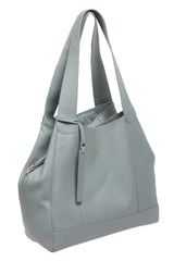 Pure Luxuries Eco Collection Bags: 'Colette' Hazy Blue Leather Handbag