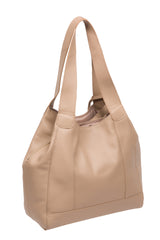 Pure Luxuries Eco Collection Bags: 'Colette' Natural Taupe Leather Handbag