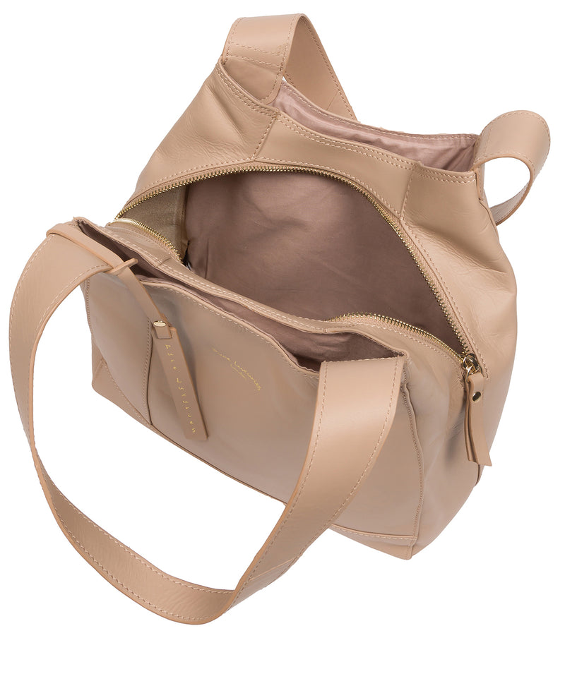 Pure Luxuries Eco Collection Bags: 'Colette' Natural Taupe Leather Handbag