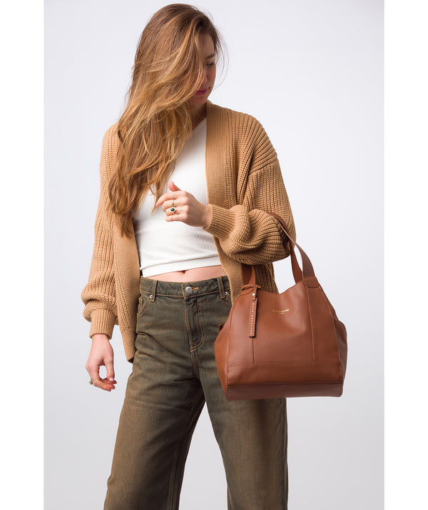 Pure Luxuries Eco Collection Bags: 'Colette' Oak Leather Handbag