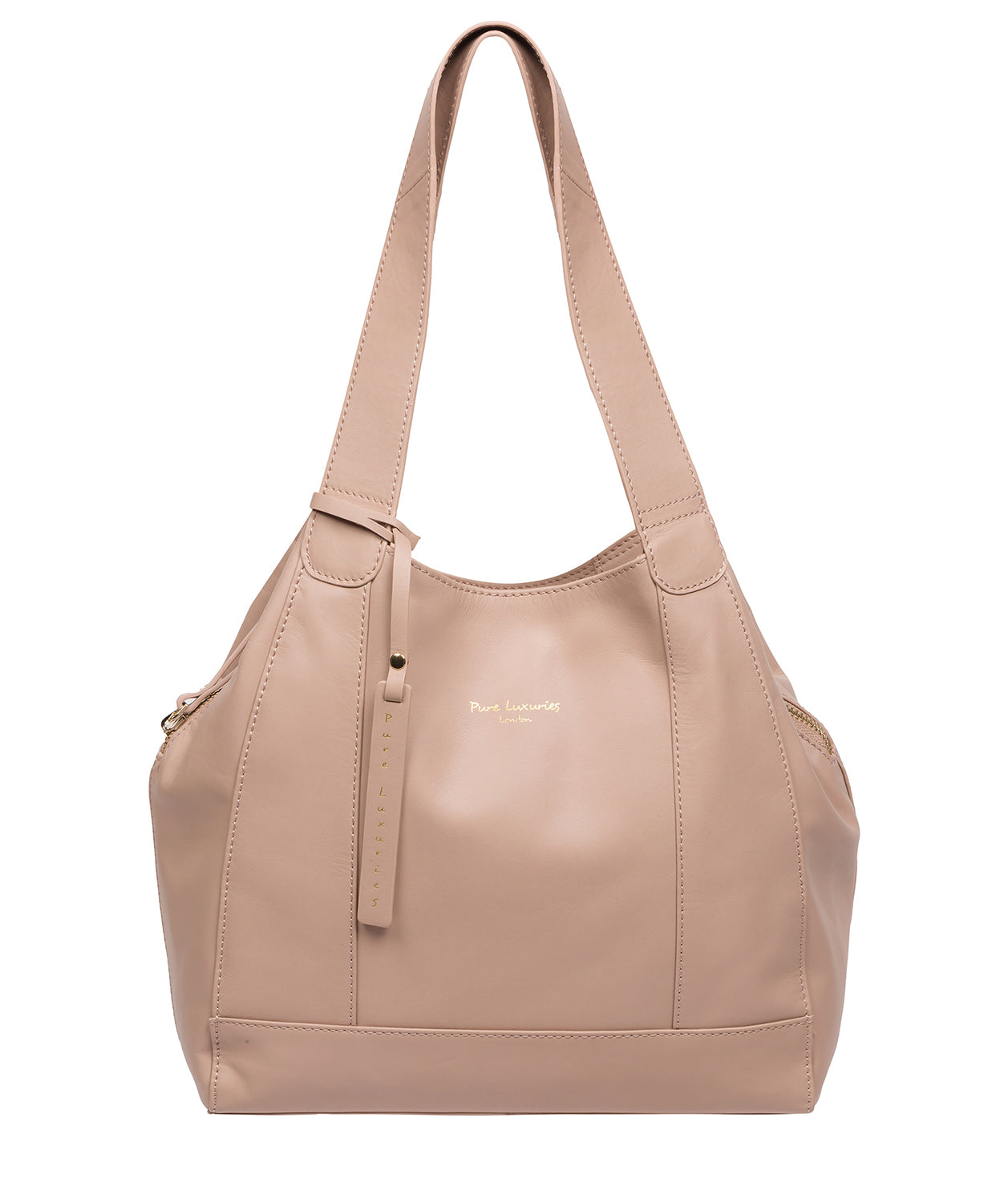 Pure Luxuries Eco Collection Bags: 'Colette' Powder Pink Leather Handbag