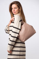 Pure Luxuries Eco Collection Bags: 'Colette' Powder Pink Leather Handbag