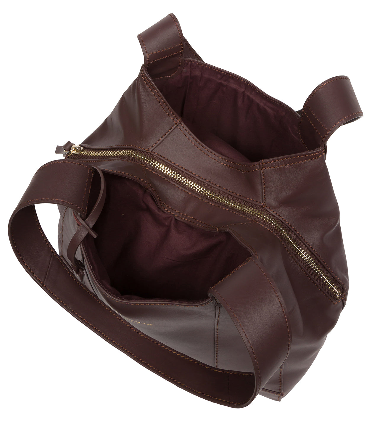 Pure Luxuries Eco Collection Bags: 'Colette' Sangria Leather Handbag