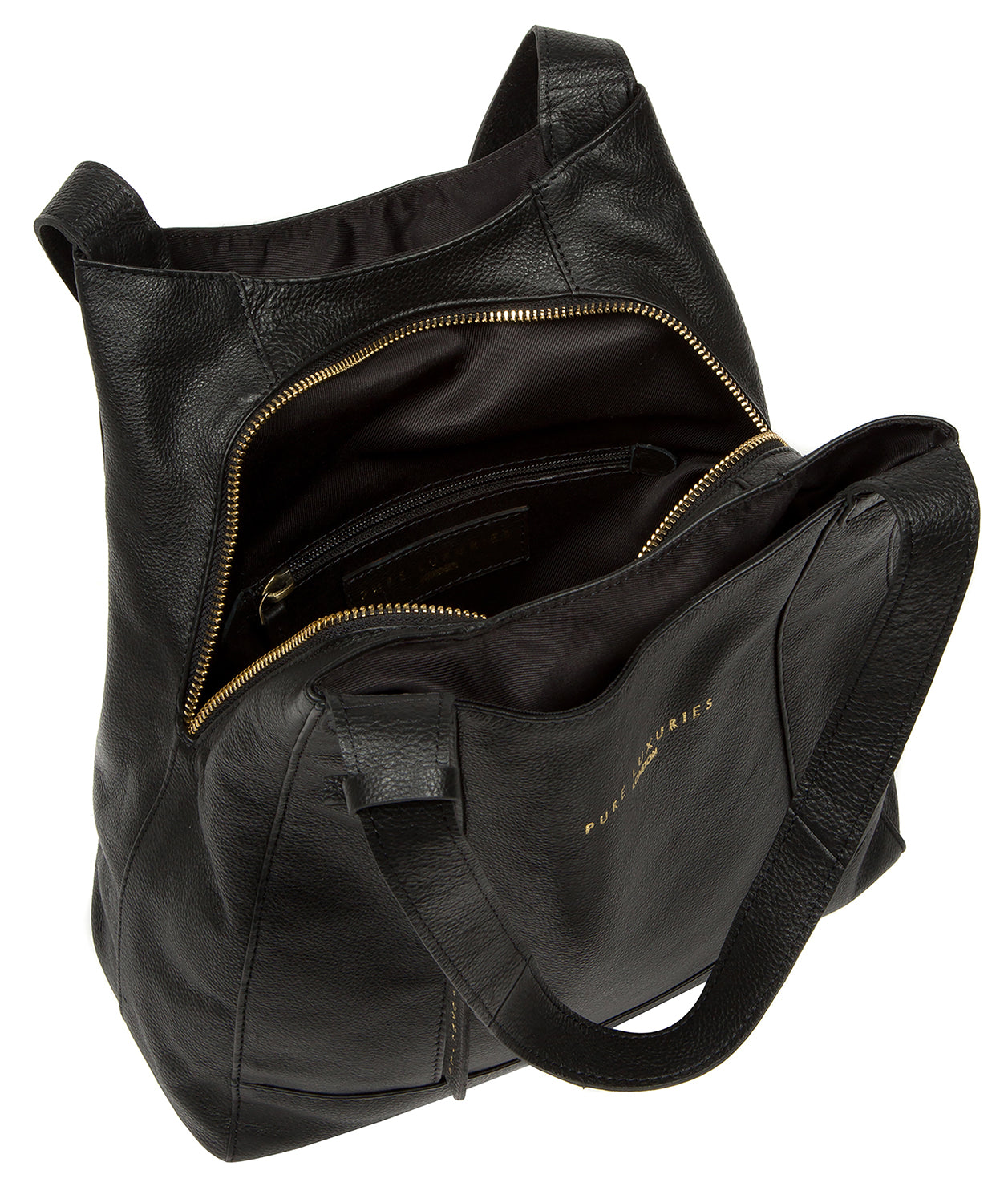 'Colette' Black Leather Handbag