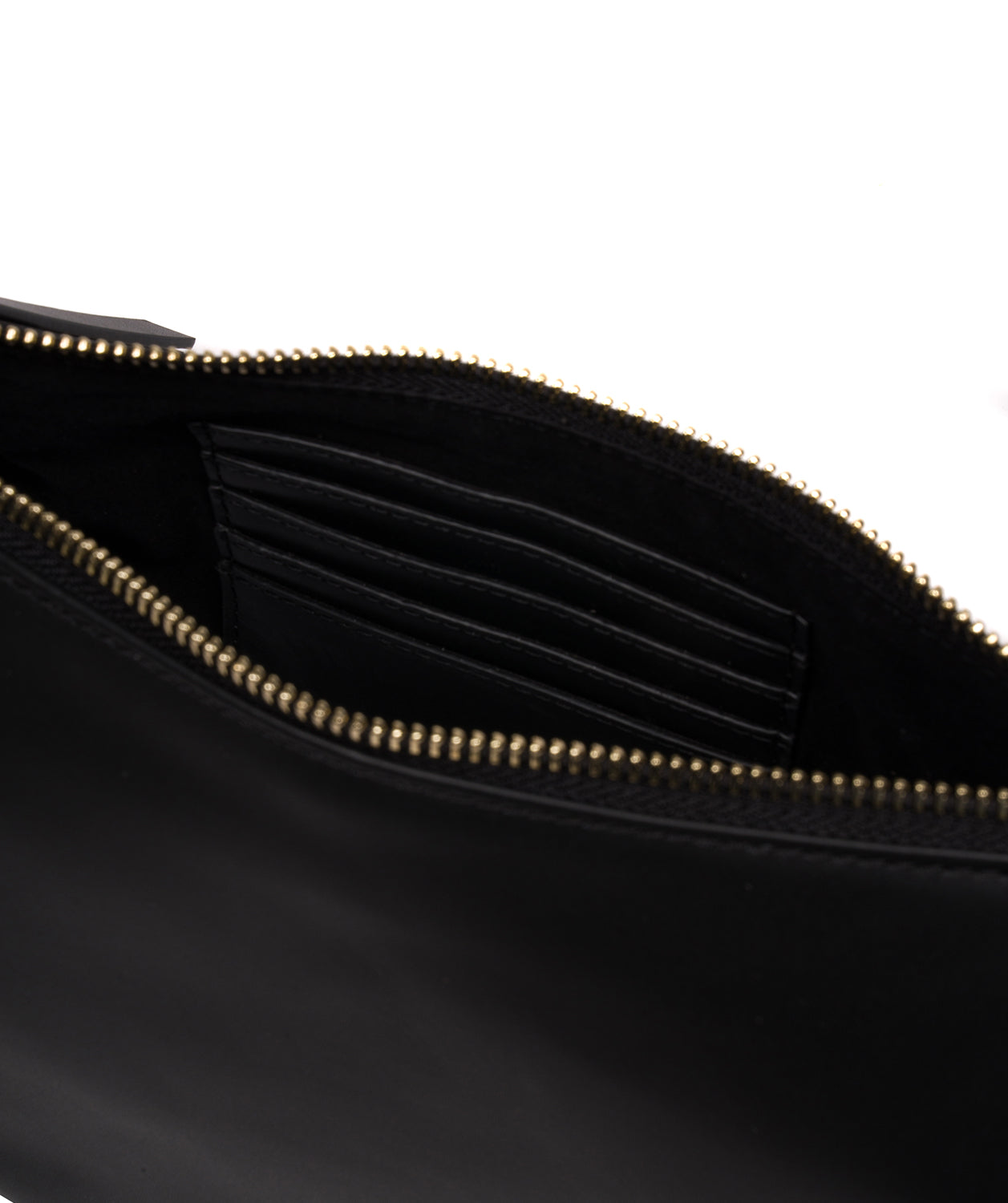 'Heidi' Black Leather Crescent Cross Body Bag