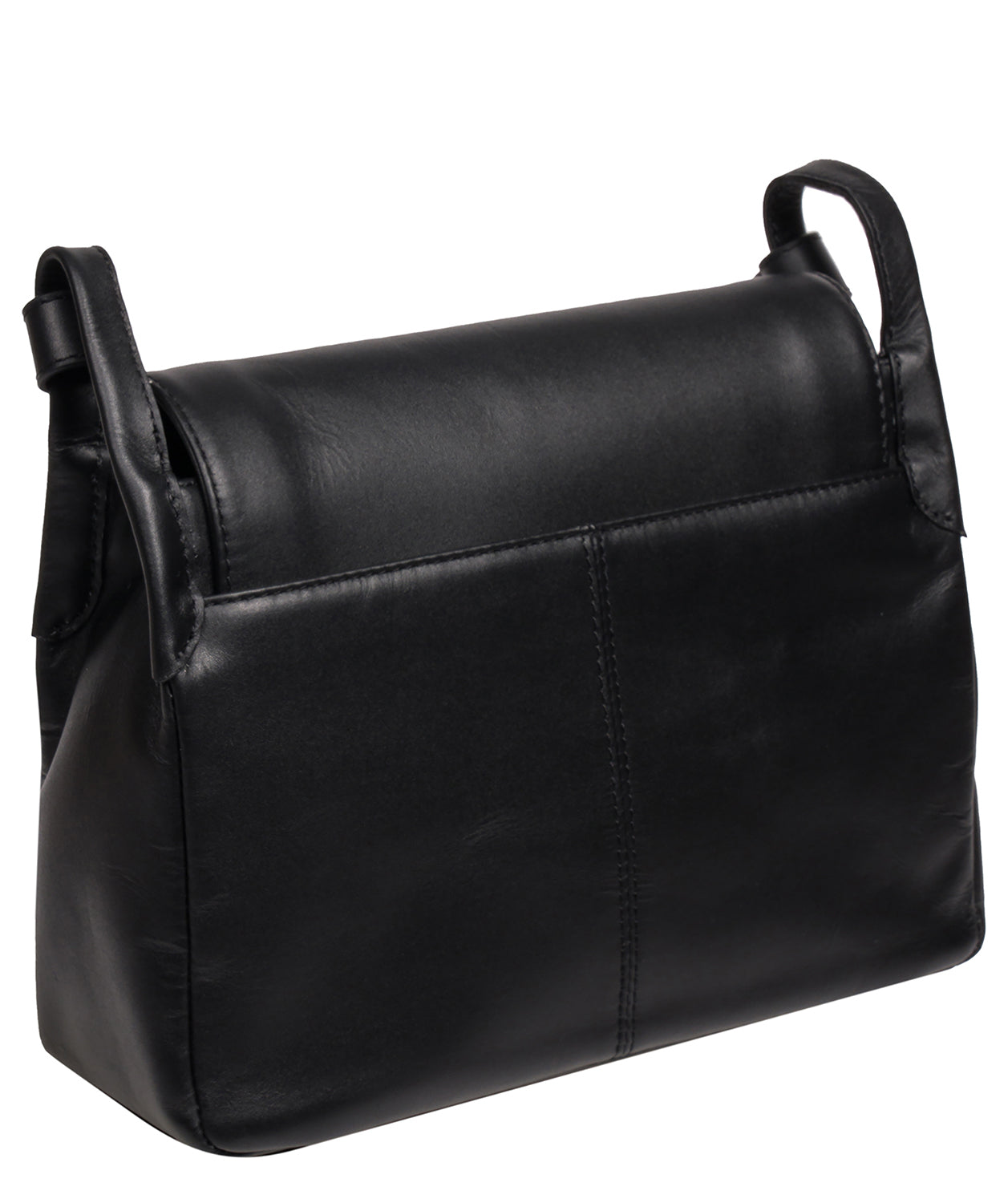 'Cassie' Black Leather Cross Body Bag