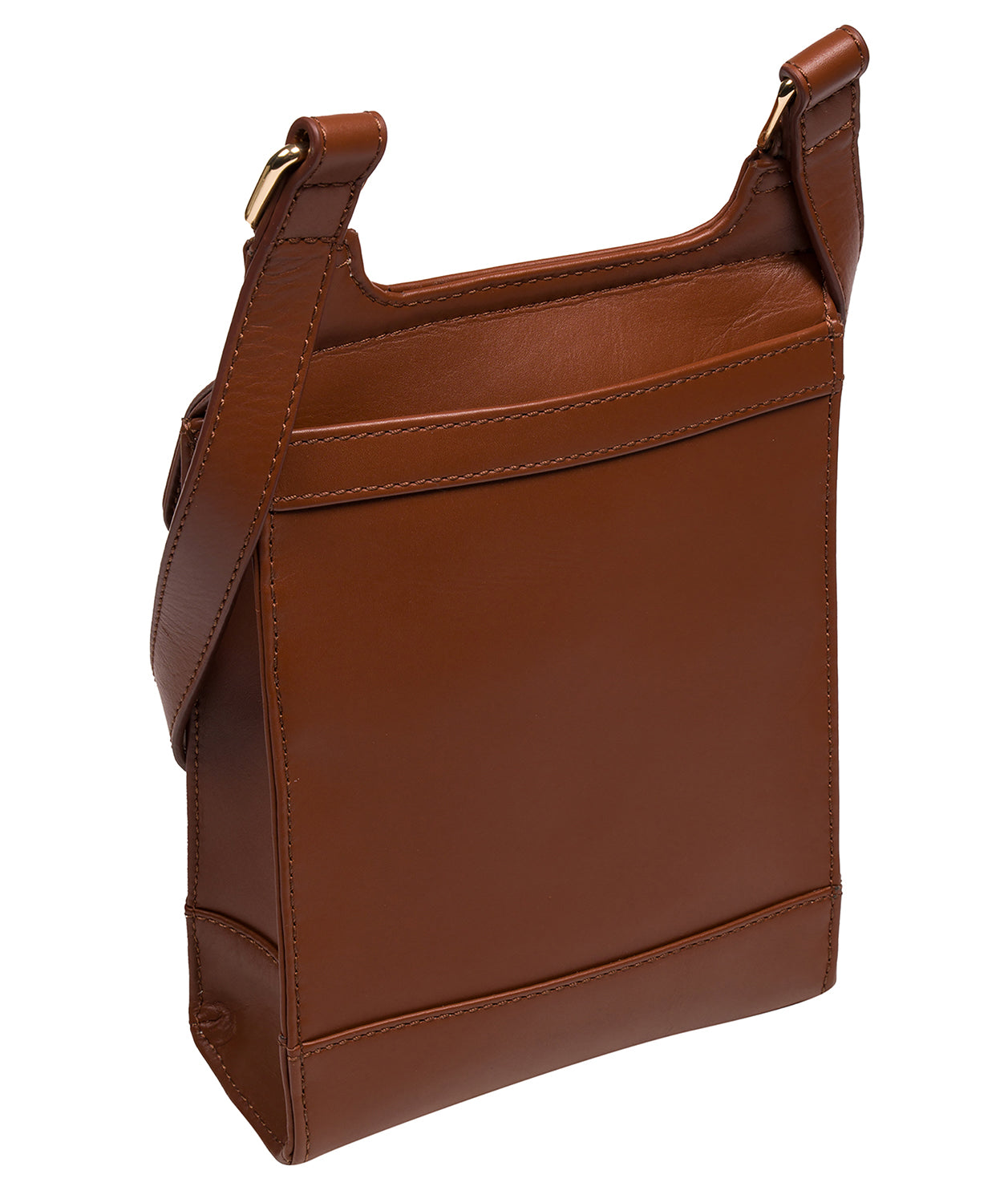 'Erma' Caramel Leather Cross Body Bag