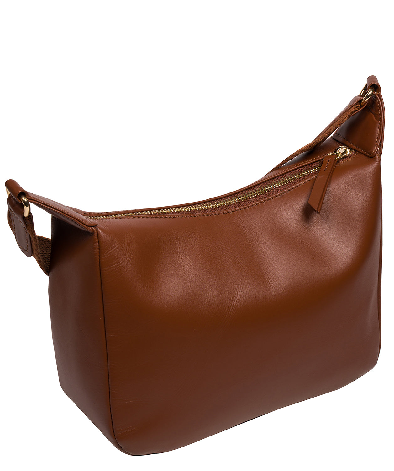 'Leonara' Caramel Leather Cross Body Bag