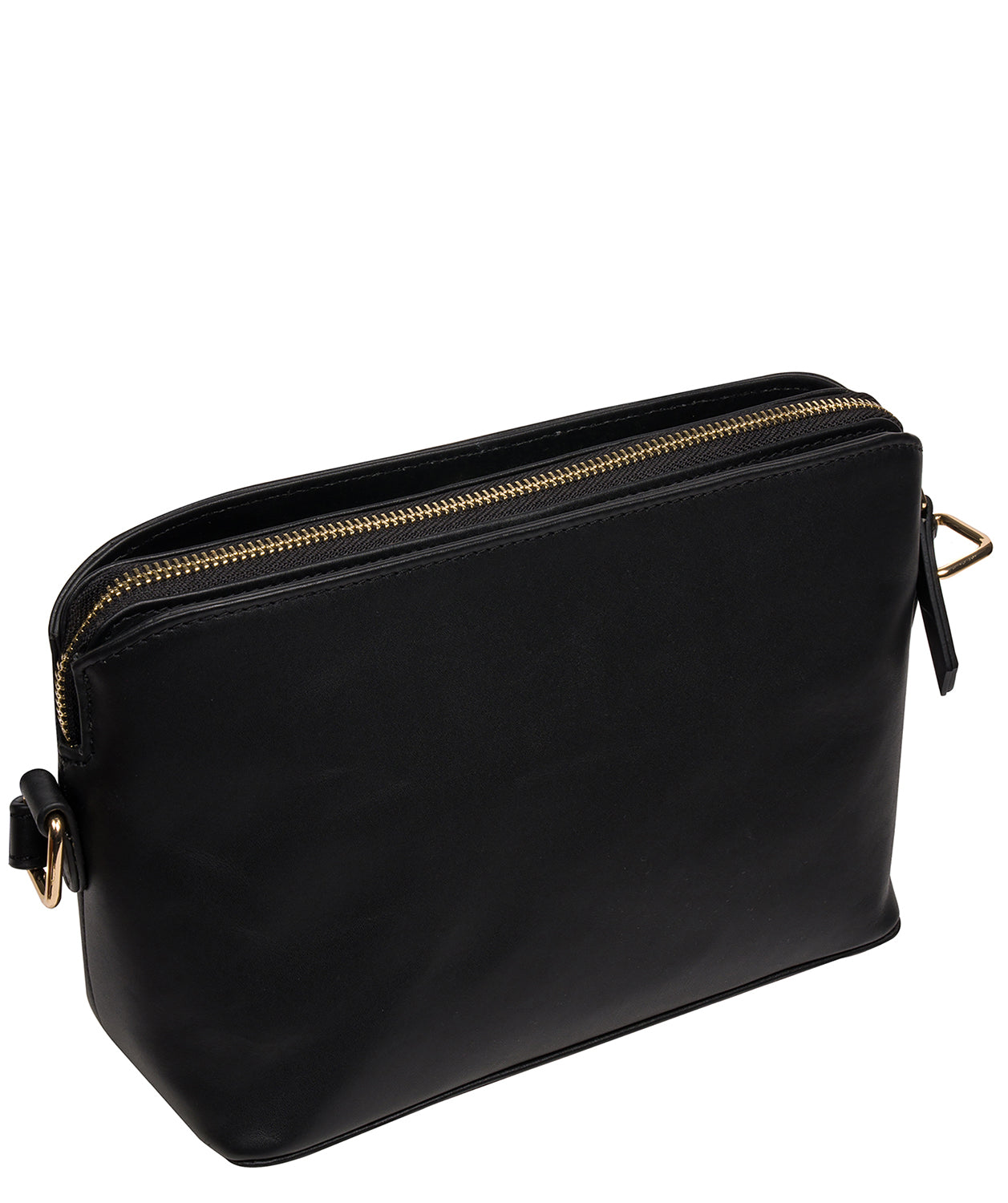 'Natalie' Black Leather Cross Body Bag