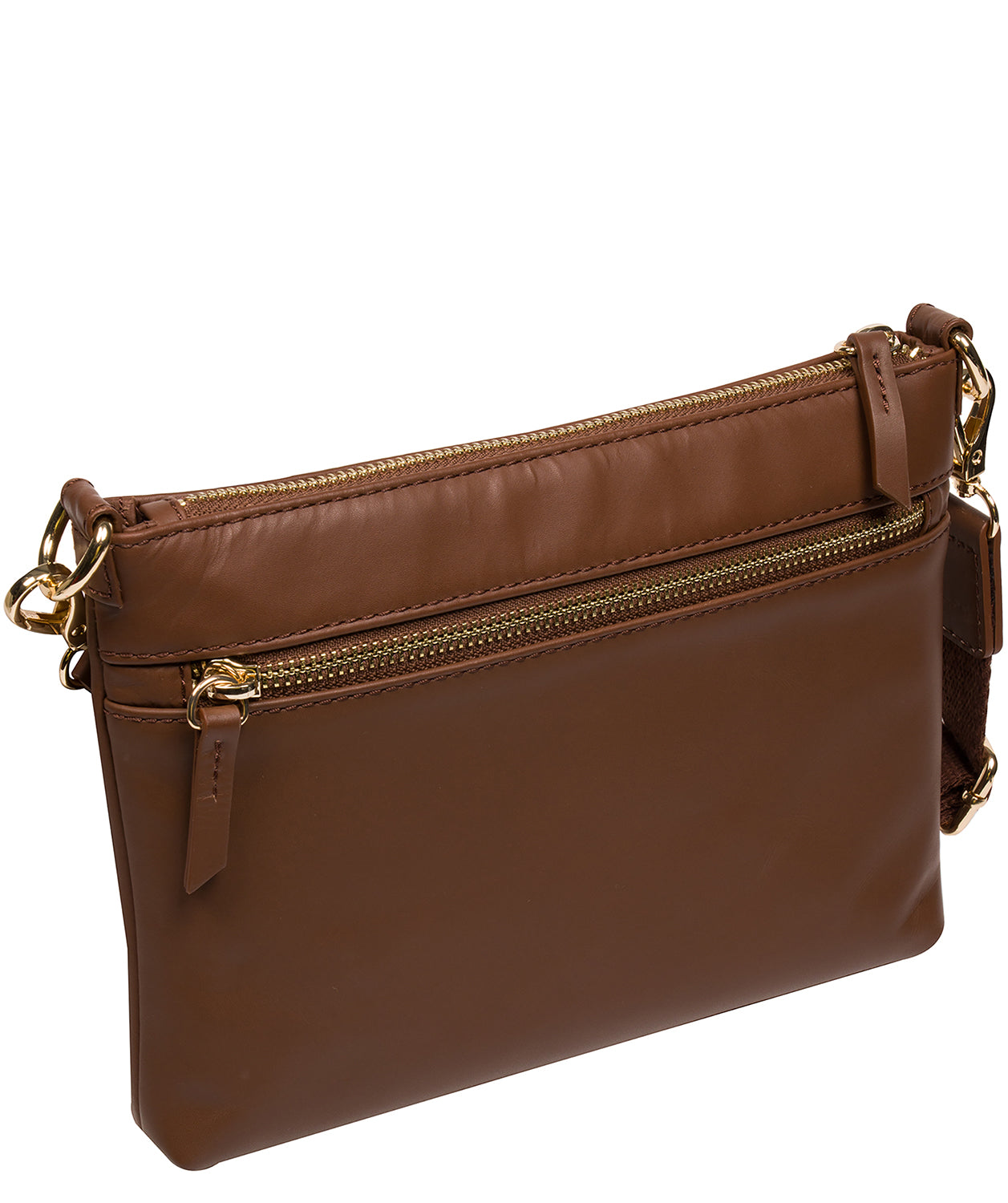 'Maria' Chestnut Leather Cross Body Bag