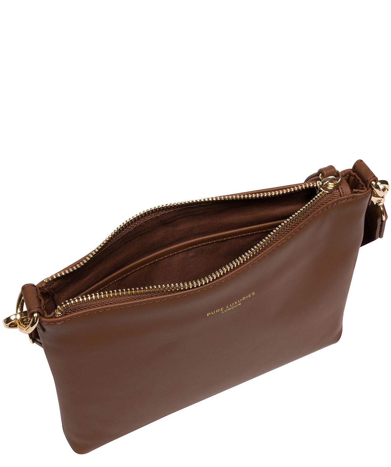 'Maria' Chestnut Leather Cross Body Bag