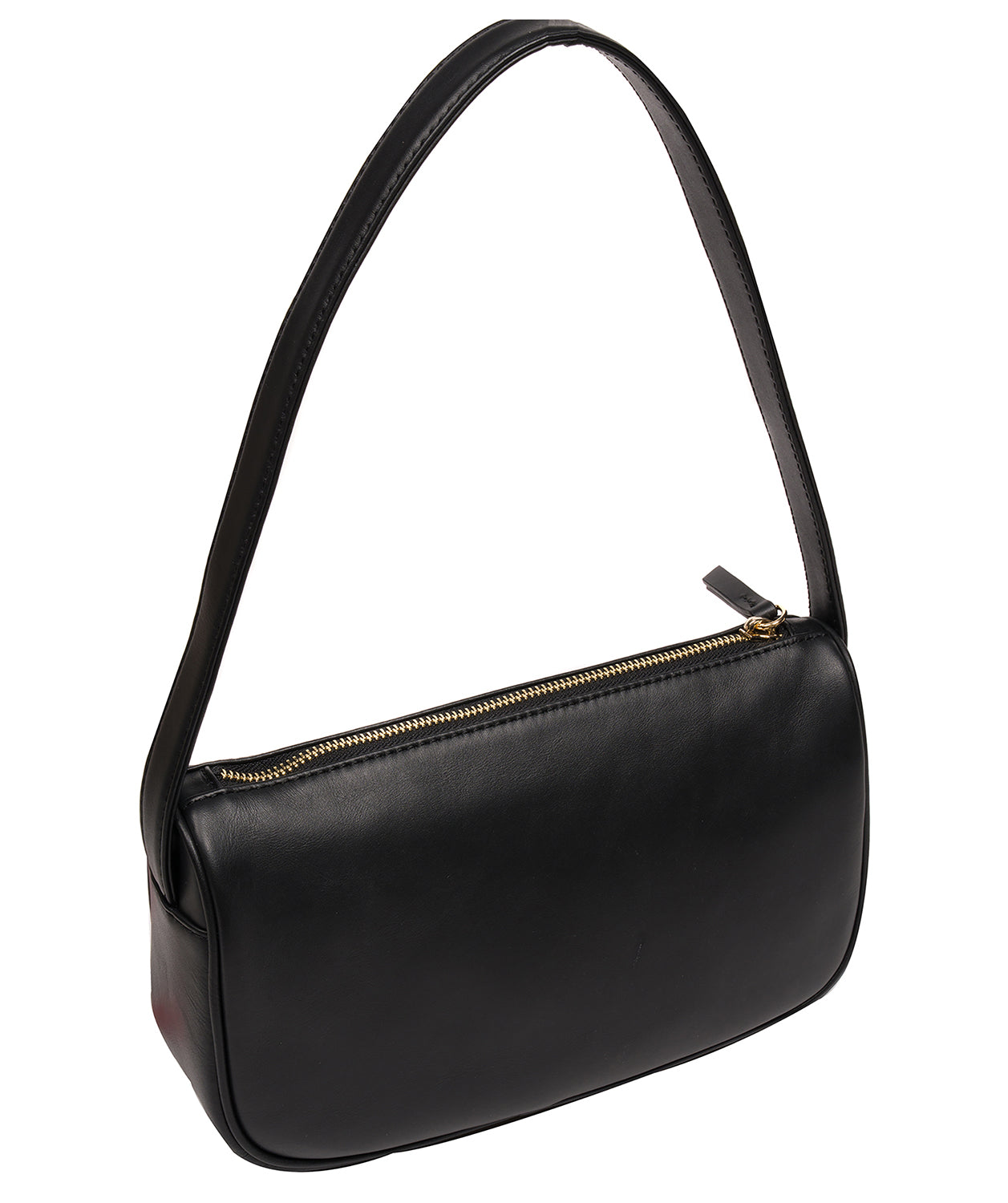 'Quinn' Black Leather Grab Bag