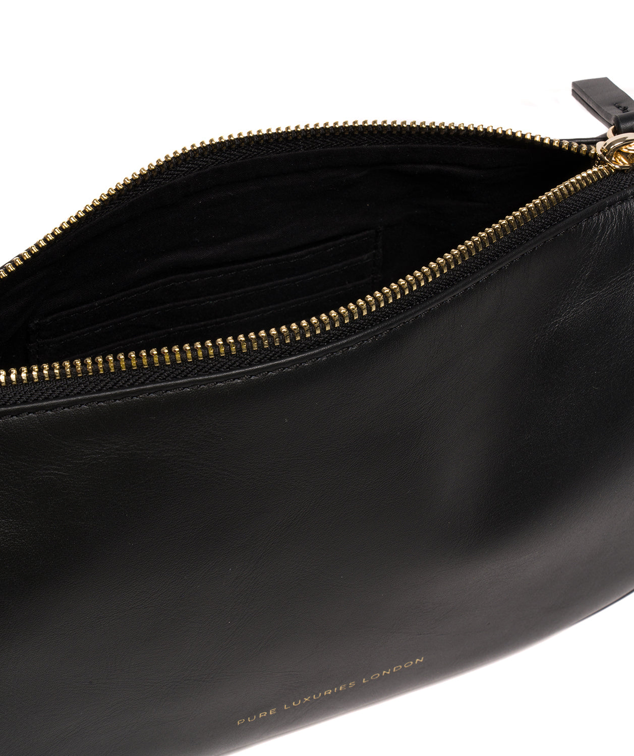 'Quinn' Black Leather Grab Bag