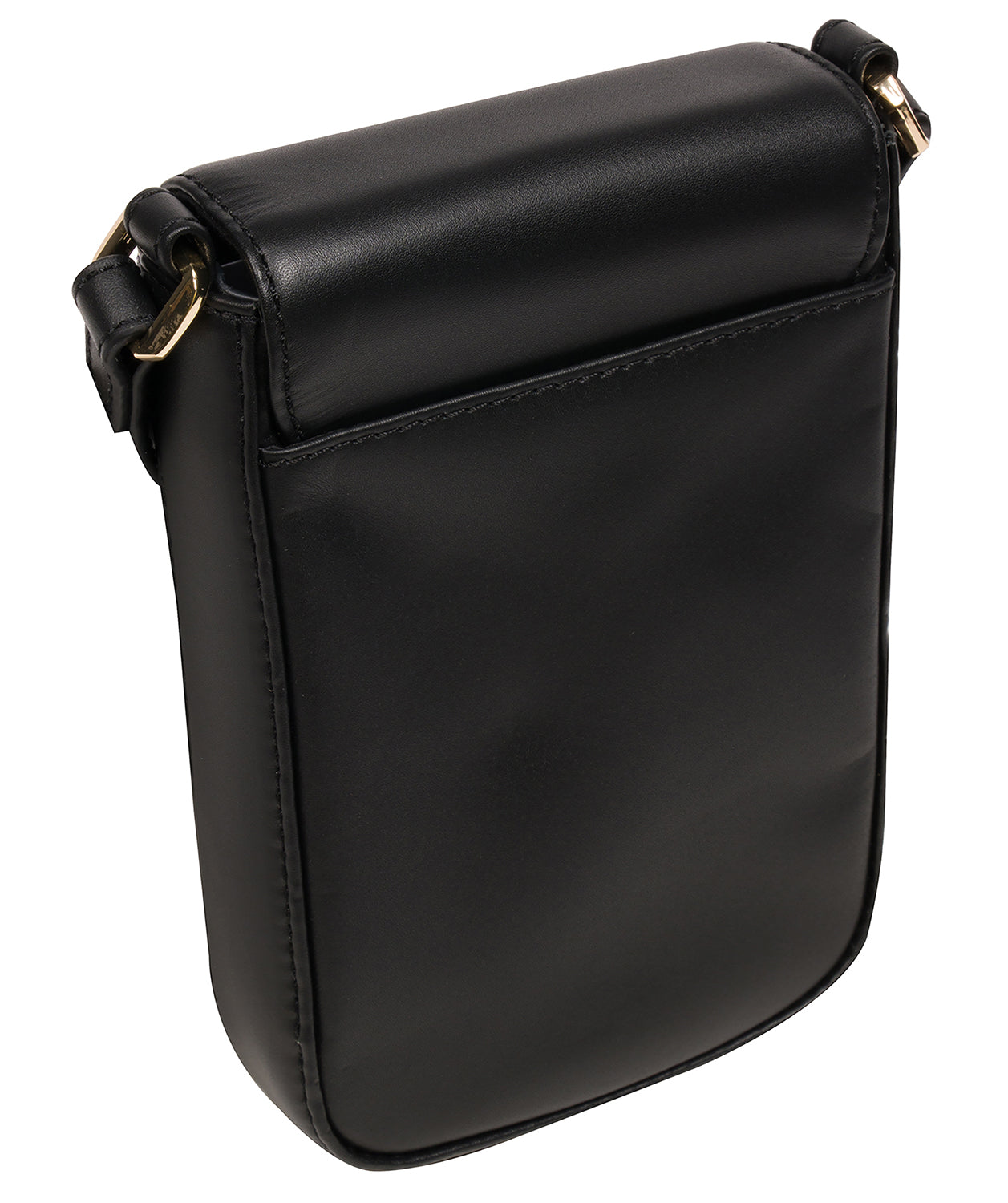 'Alexis' Black Leather Cross Body Phone Bag