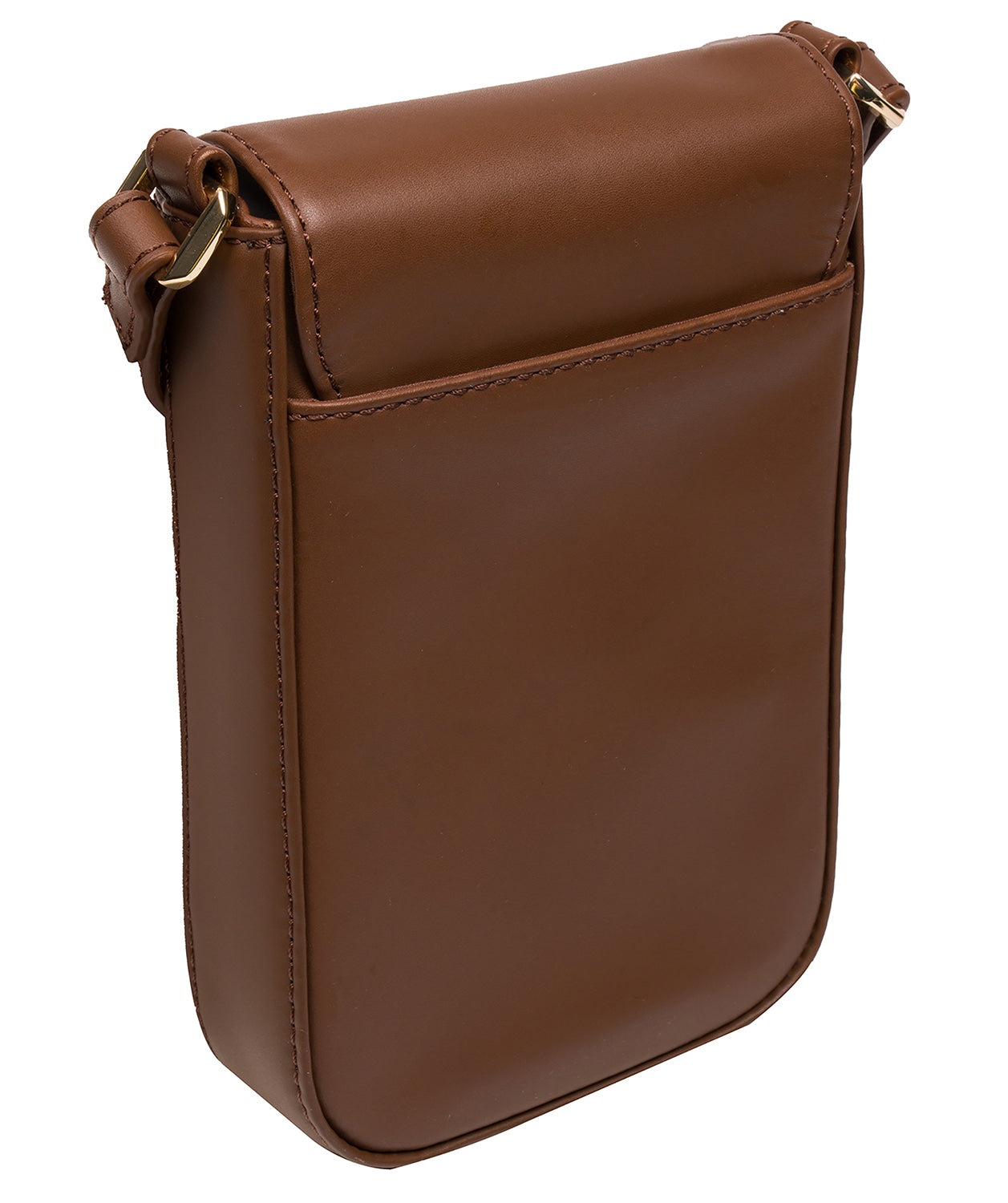 'Alexis' Chestnut Leather Cross Body Phone Bag