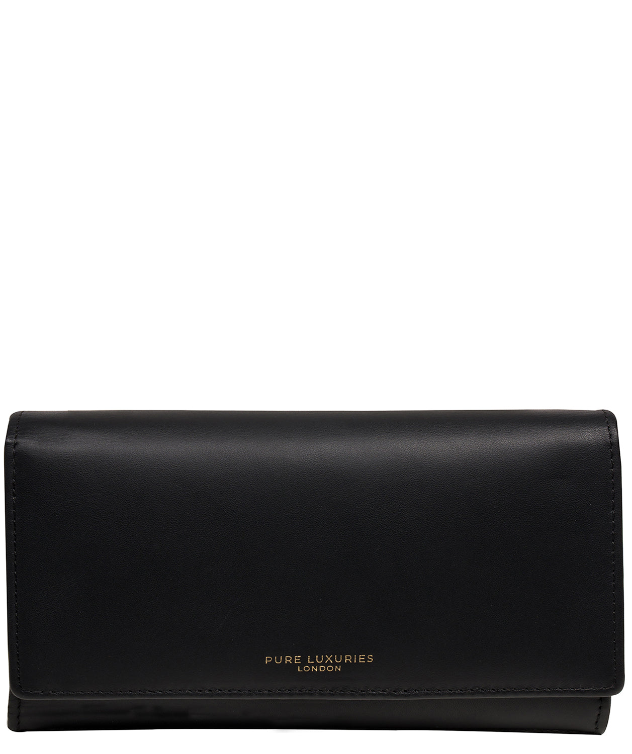 'Lola' Black Leather Bi-Fold Purse