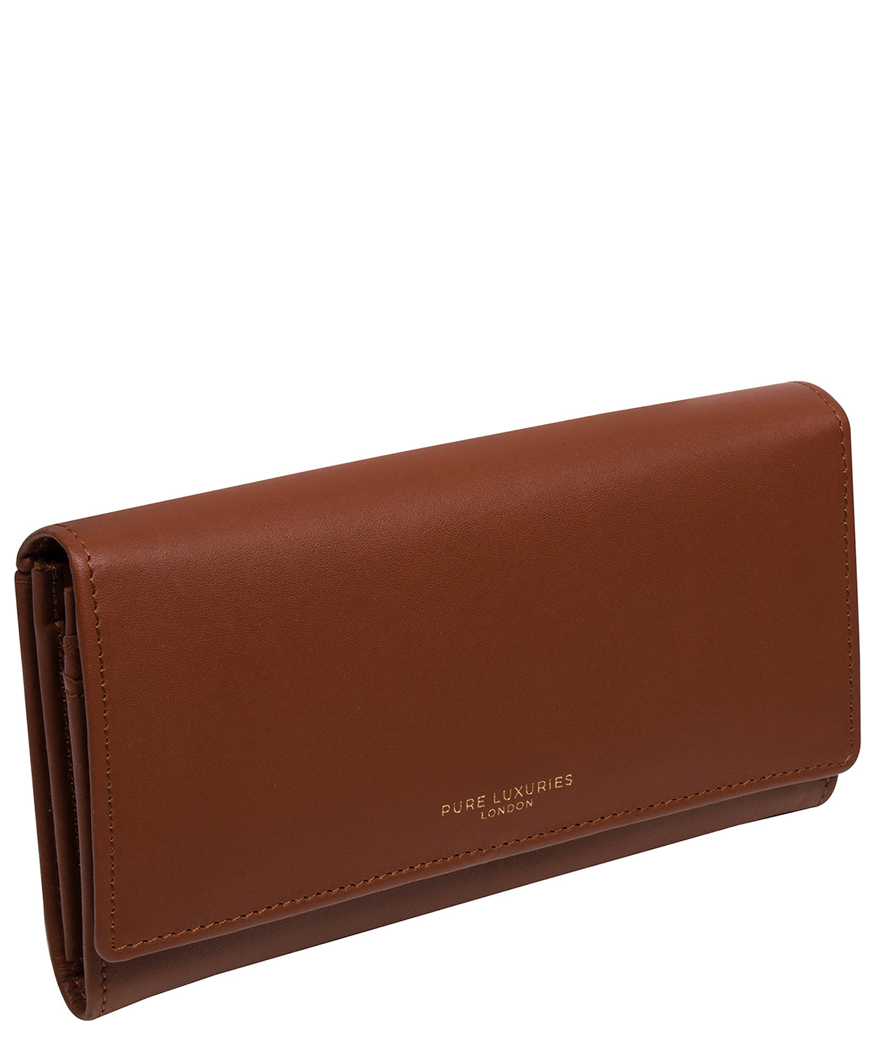 'Lola' Caramel Leather Bi-Fold Purse