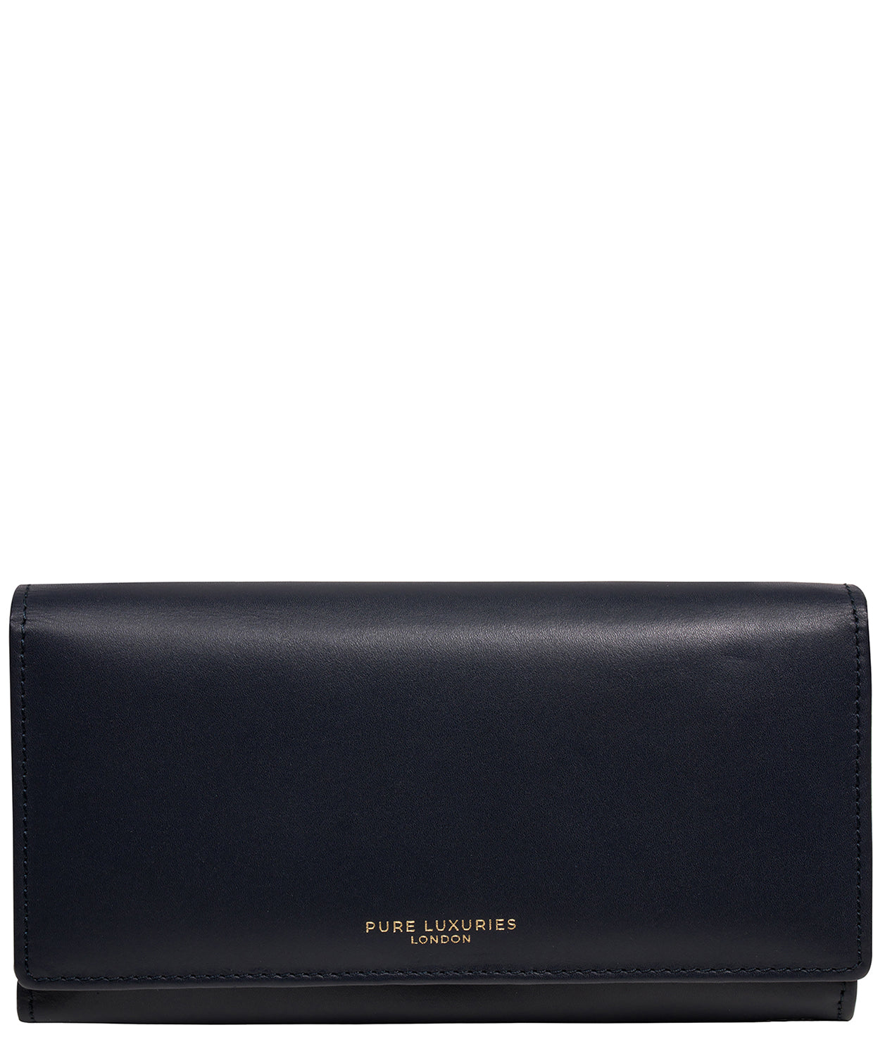 'Lola' Dark Navy Leather Bi-Fold Purse