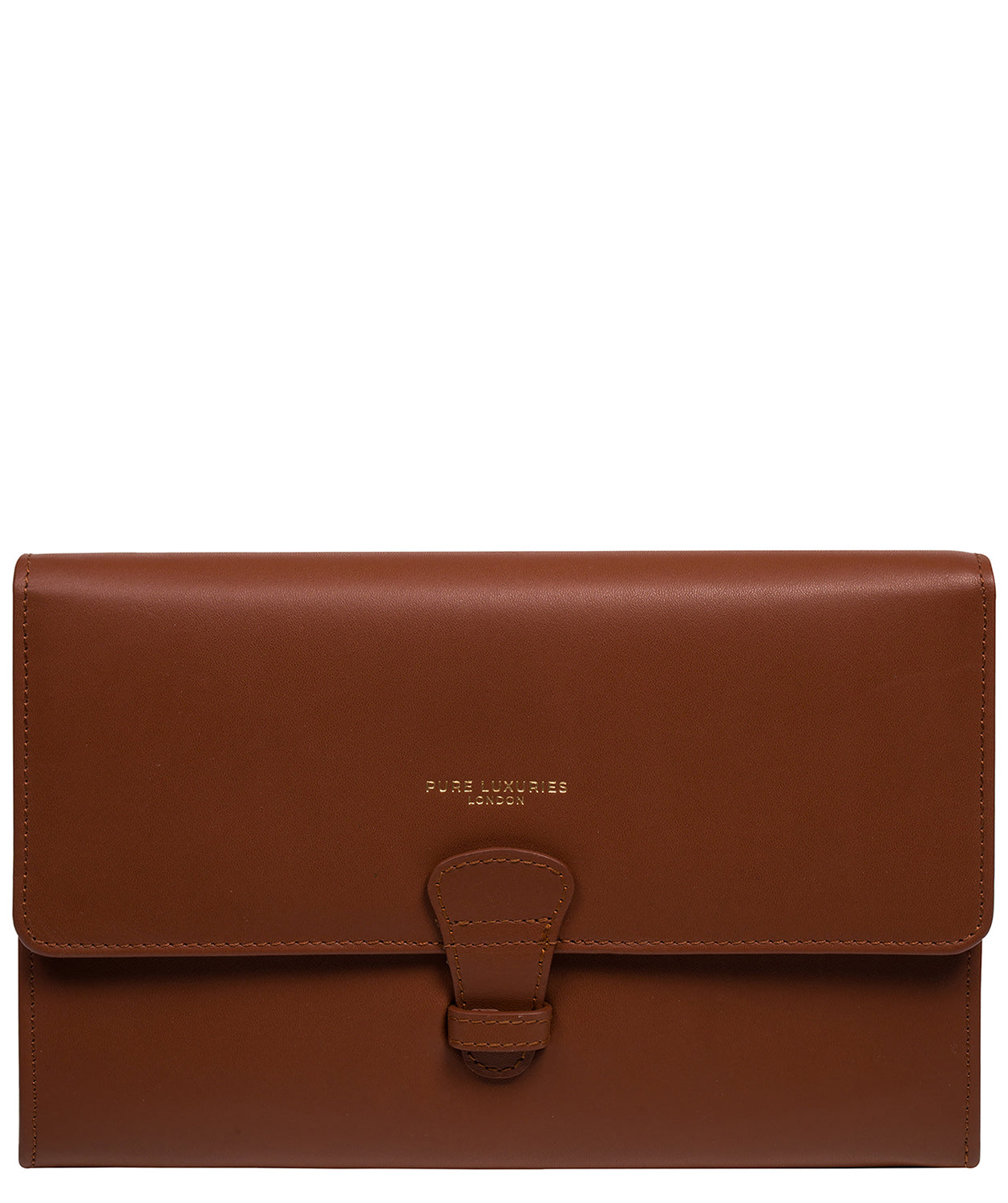 'Ellen' Caramel Leather Travel Wallet