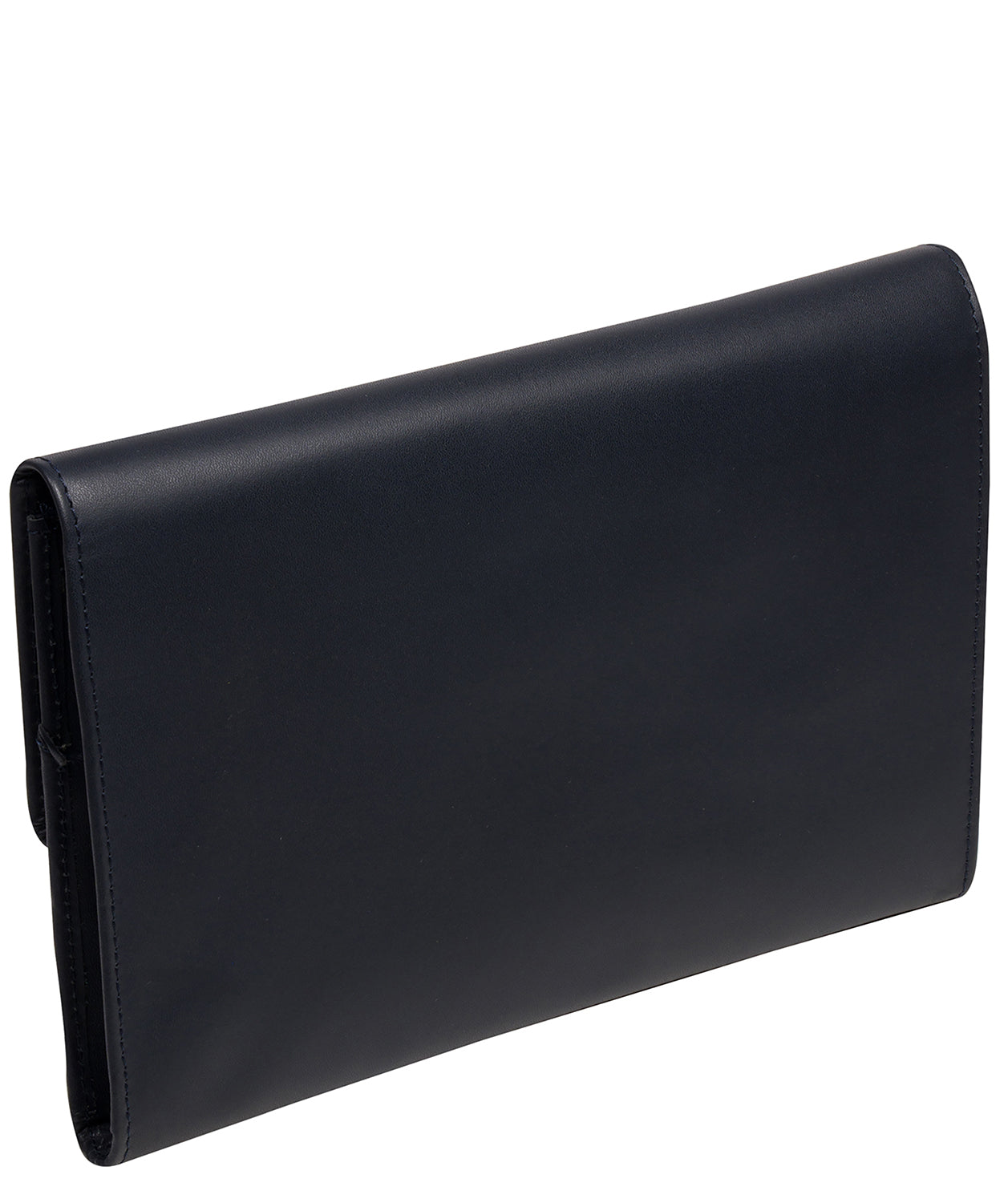 'Ellen' Dark Navy Leather Travel Wallet