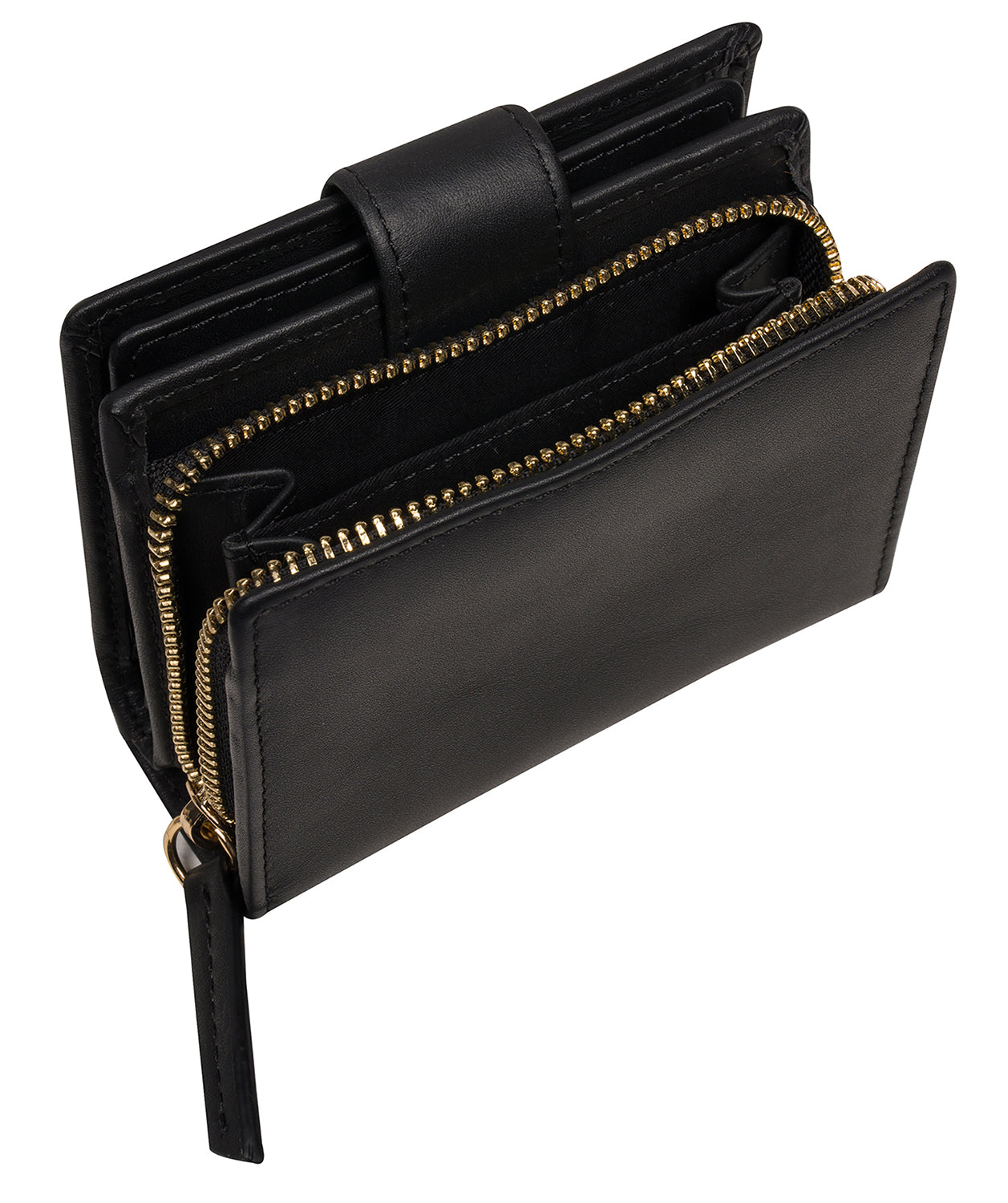 'Jody' Black Leather Bi-Fold Purse