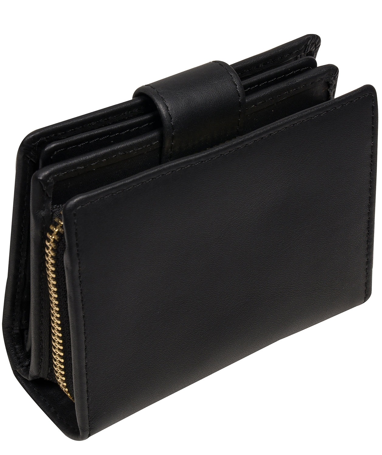 'Jody' Black Leather Bi-Fold Purse