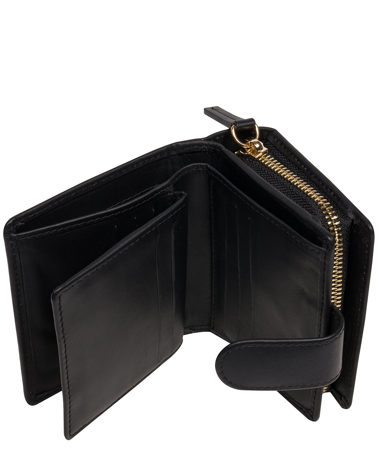 'Jody' Black Leather Bi-Fold Purse