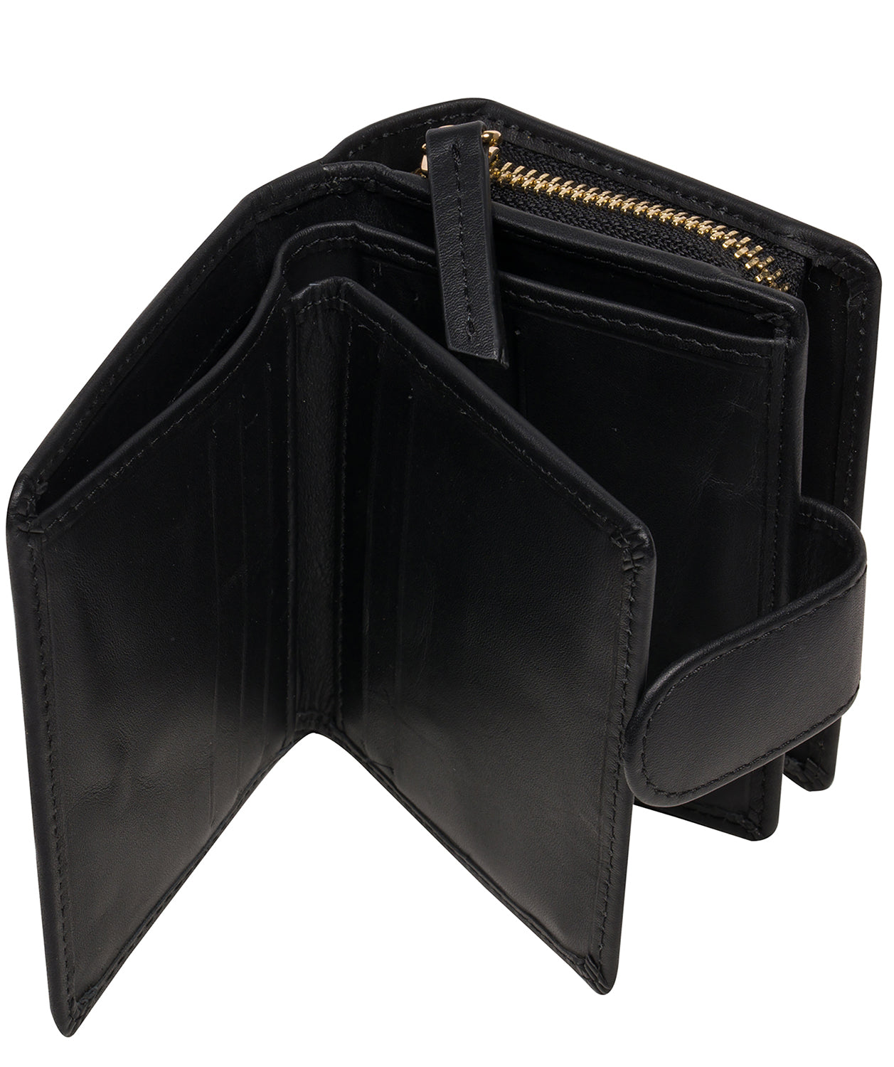 'Jody' Black Leather Bi-Fold Purse