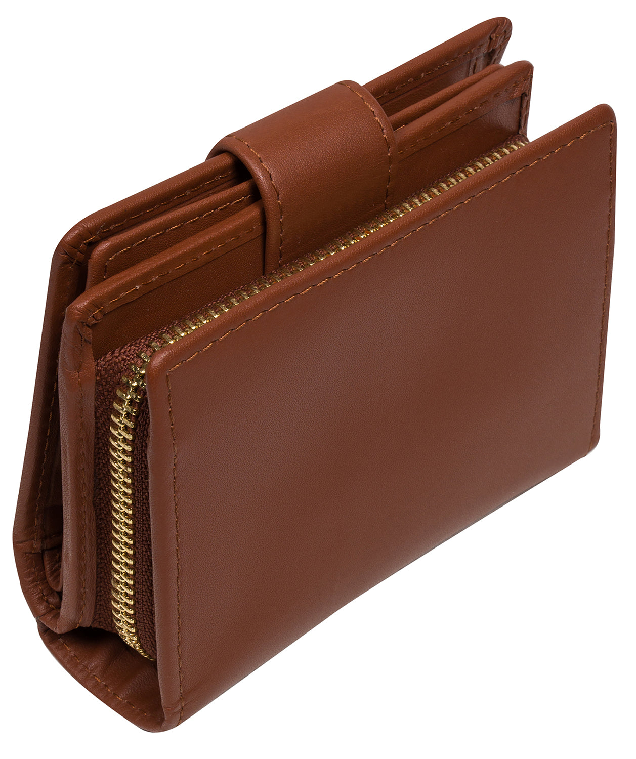 'Jody' Caramel Leather Bi-Fold Purse