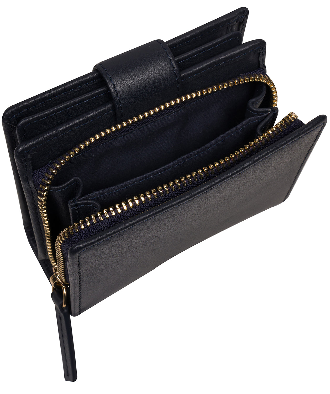 'Jody' Dark Navy Leather Bi-Fold Purse