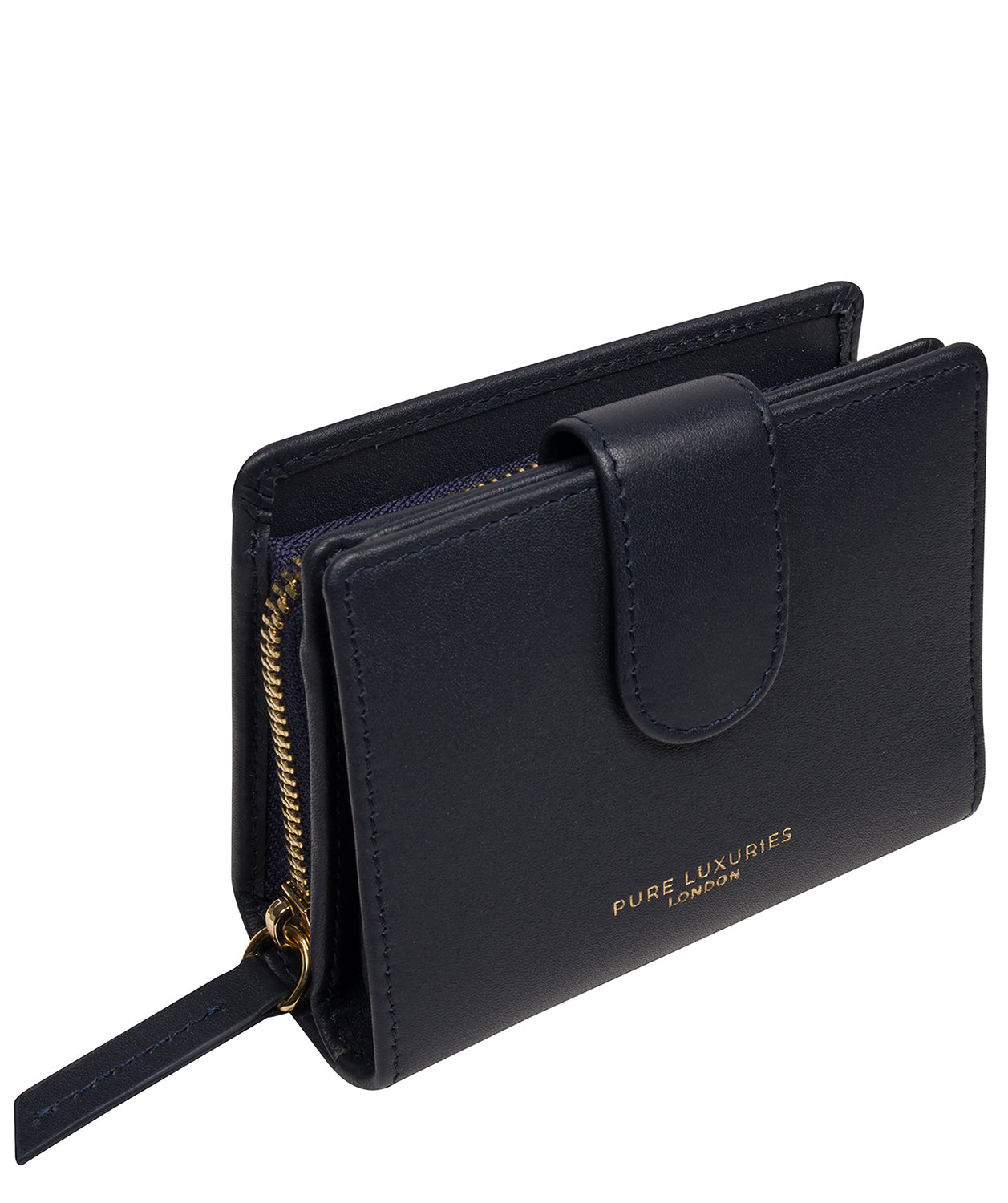 'Jody' Dark Navy Leather Bi-Fold Purse