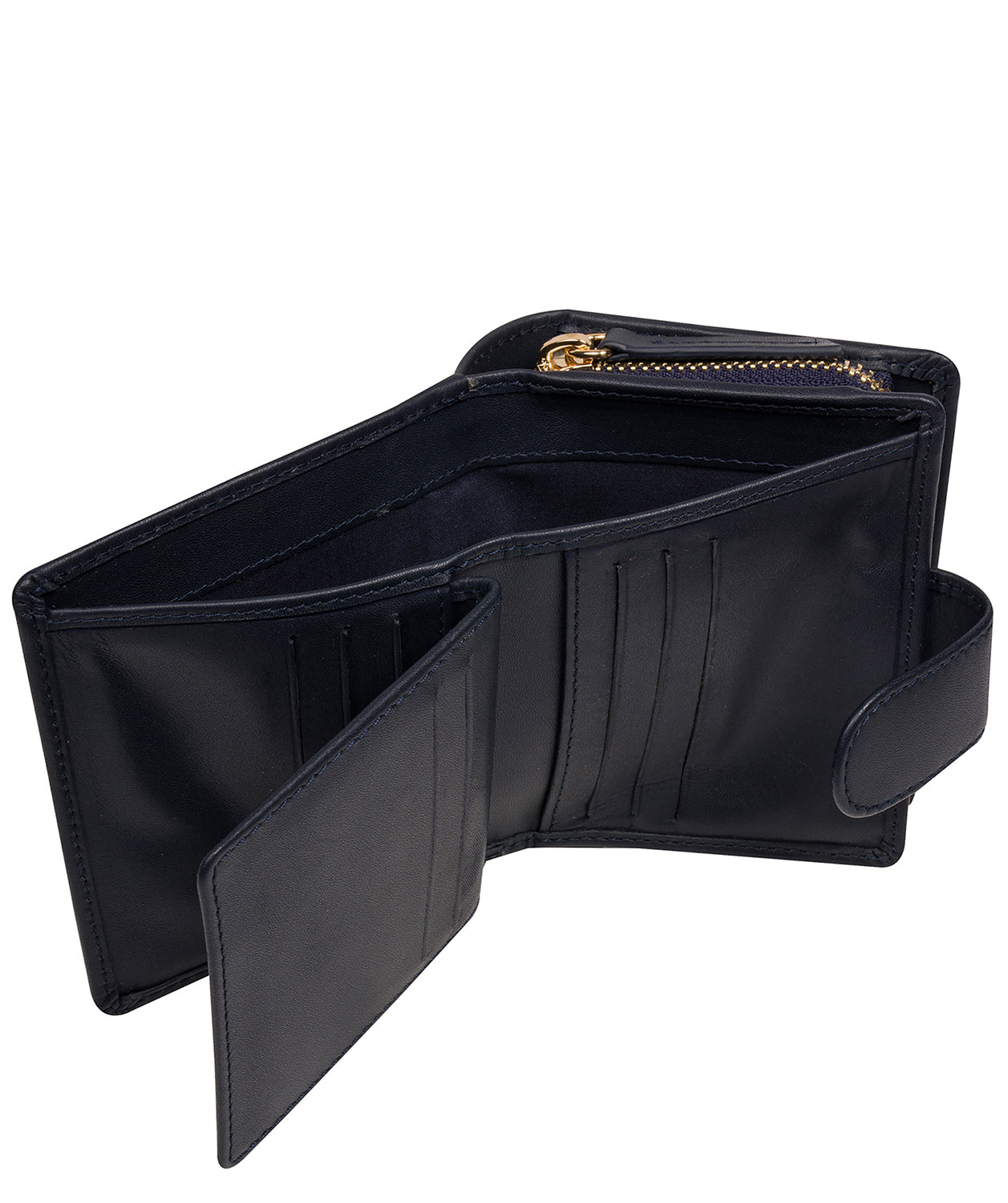 'Jody' Dark Navy Leather Bi-Fold Purse