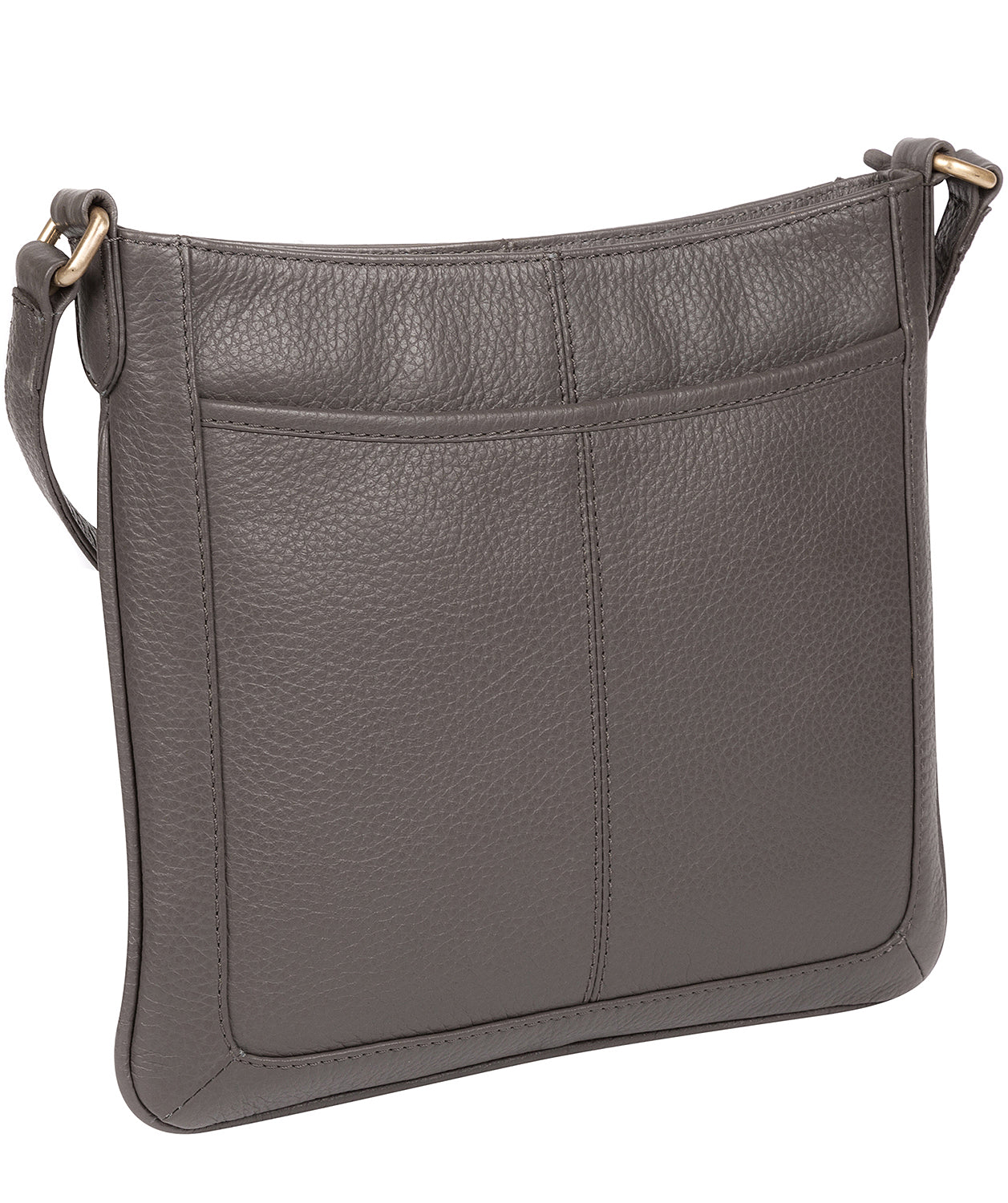 'Linby' Grey Leather Cross Body Bag