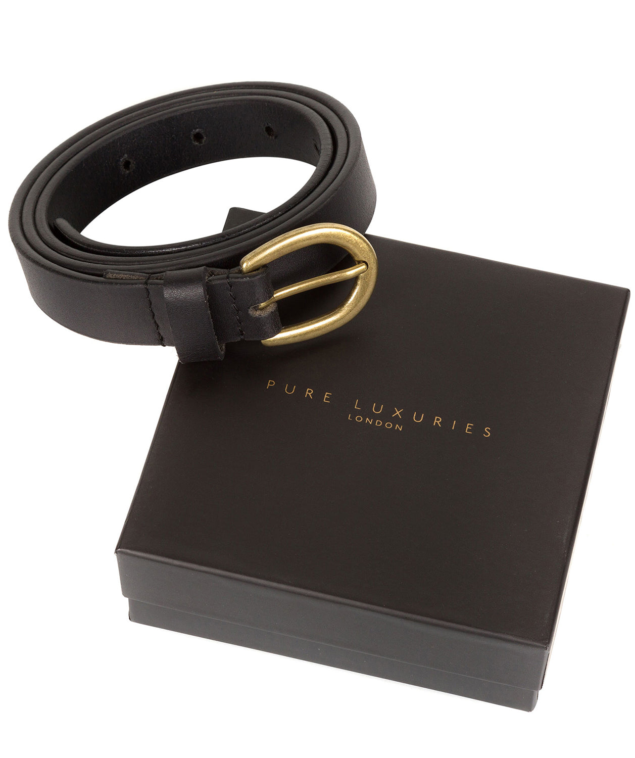 Black Quality Leather Ladies' Belt