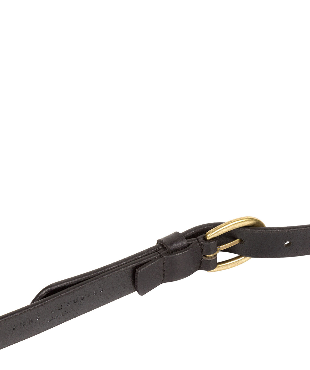 Black Quality Leather Ladies' Belt