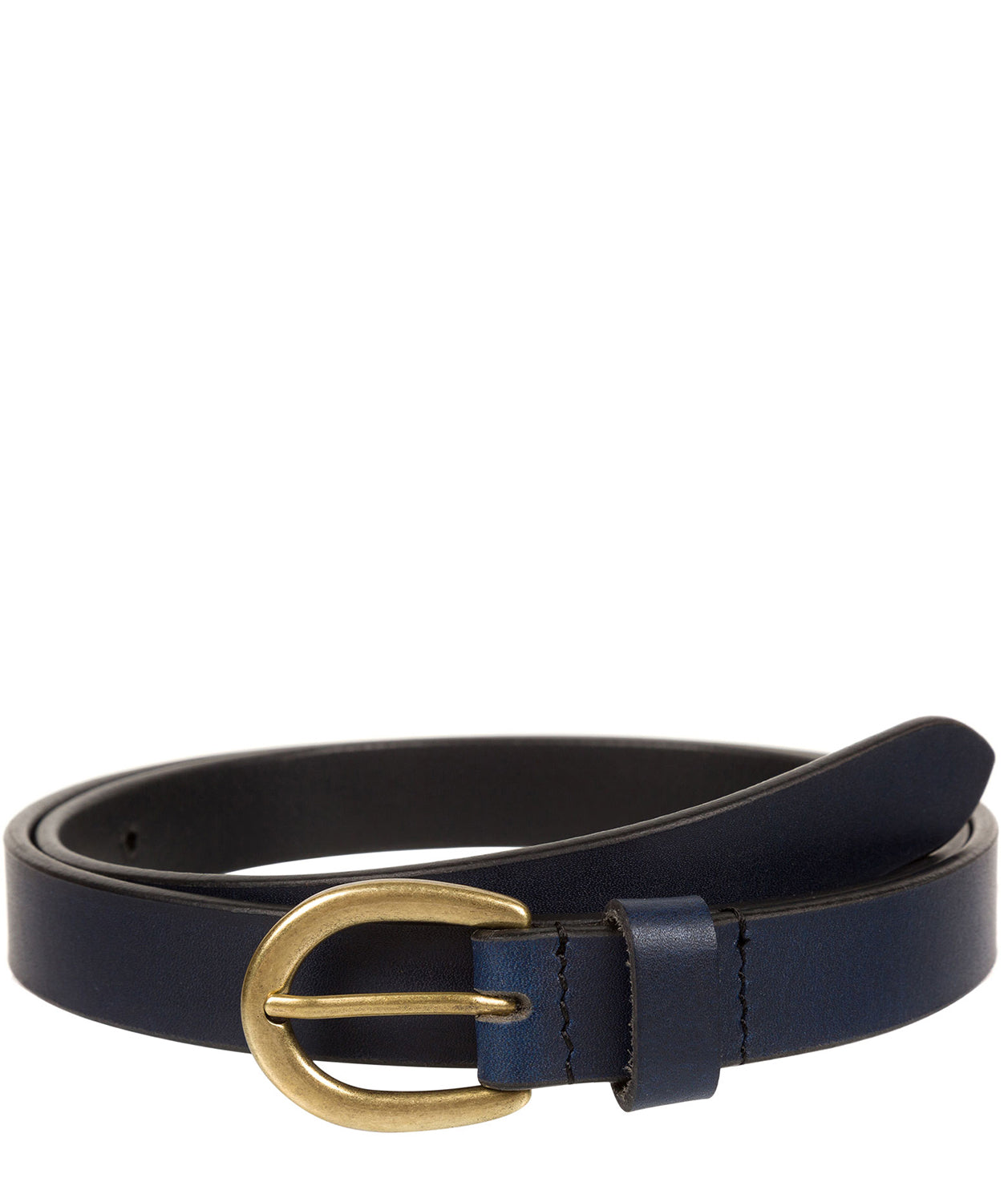 Navy Quality Leather Ladies' Belt